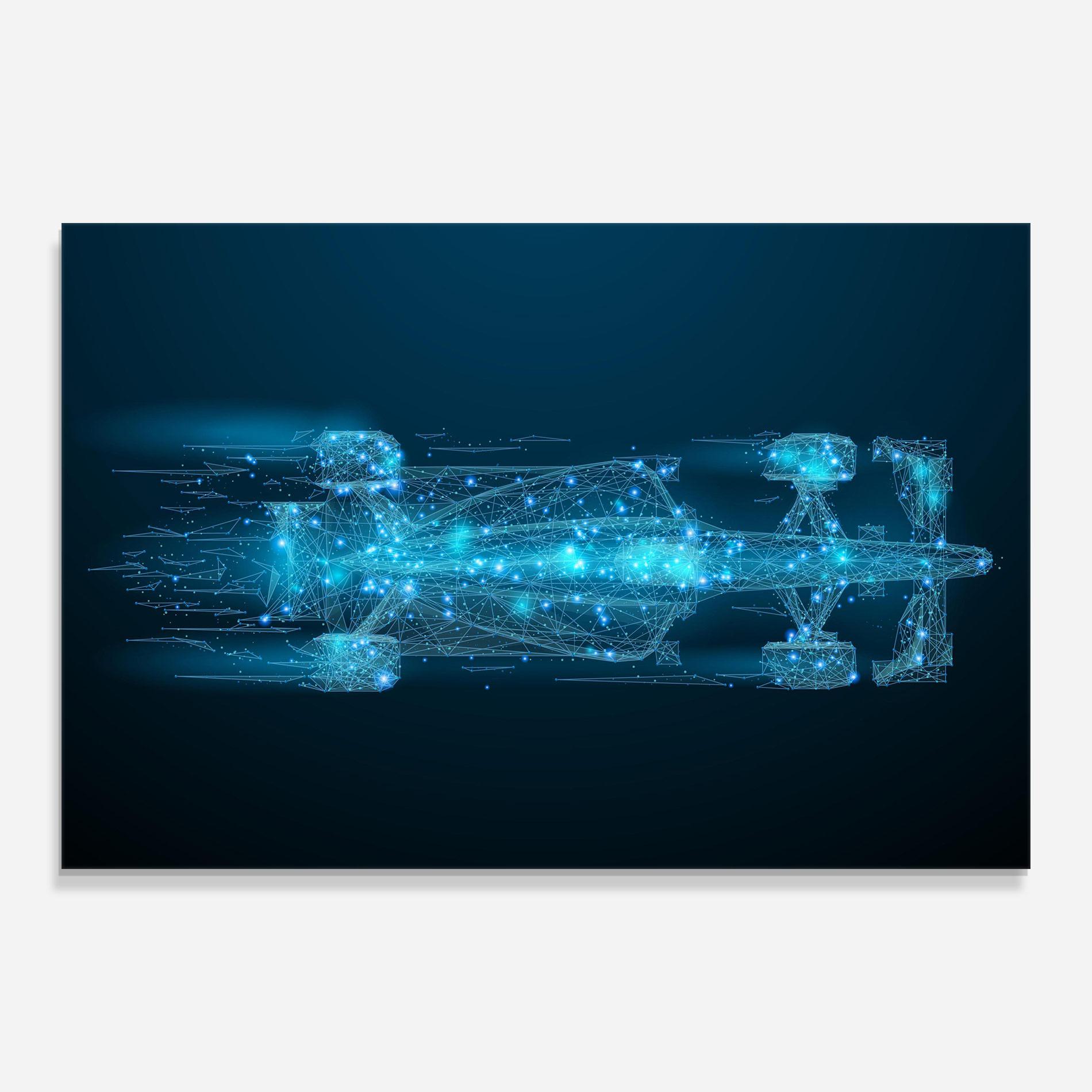 Glasbild Blue Light F1 mockup 0