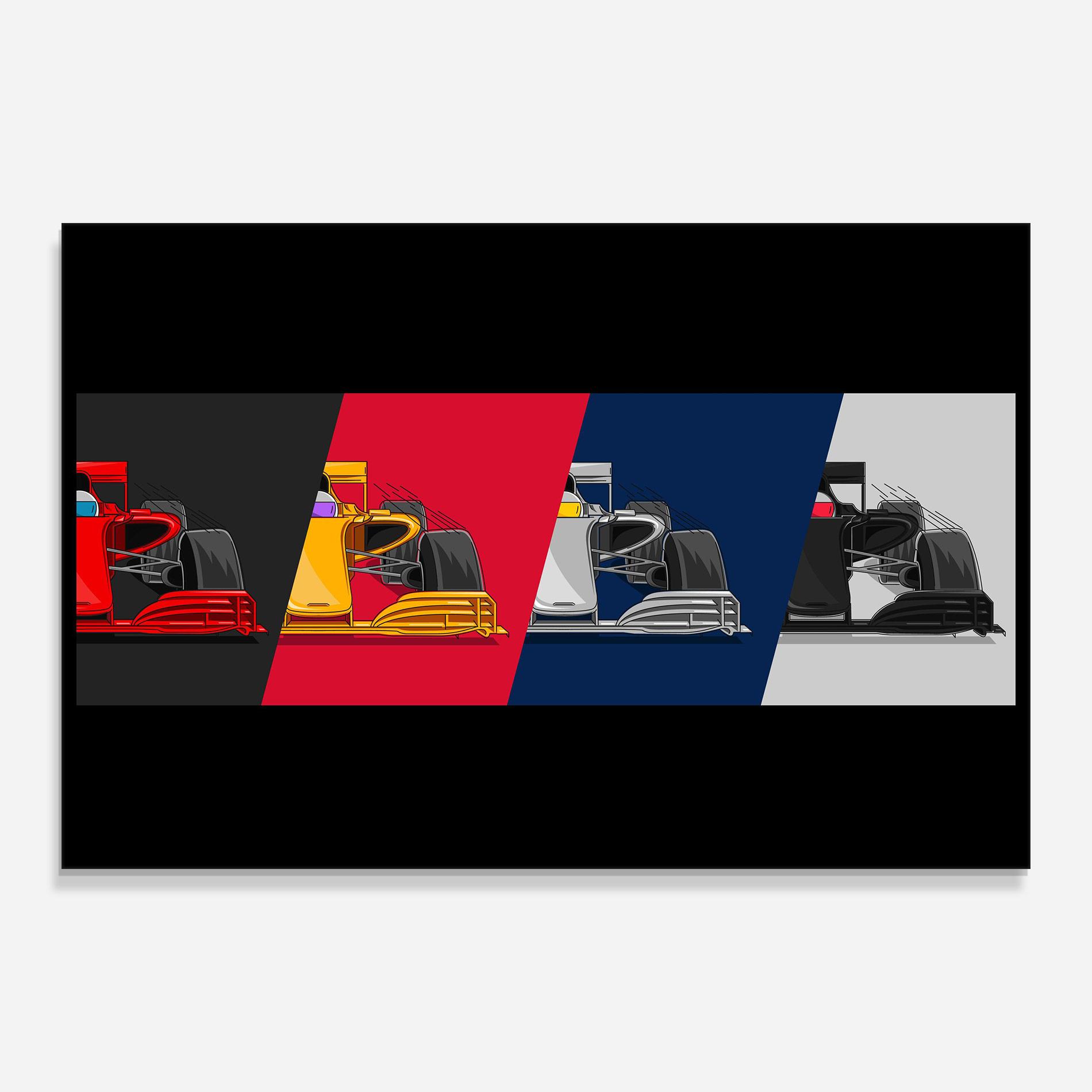 Glasbild F1 Cars mockup 0