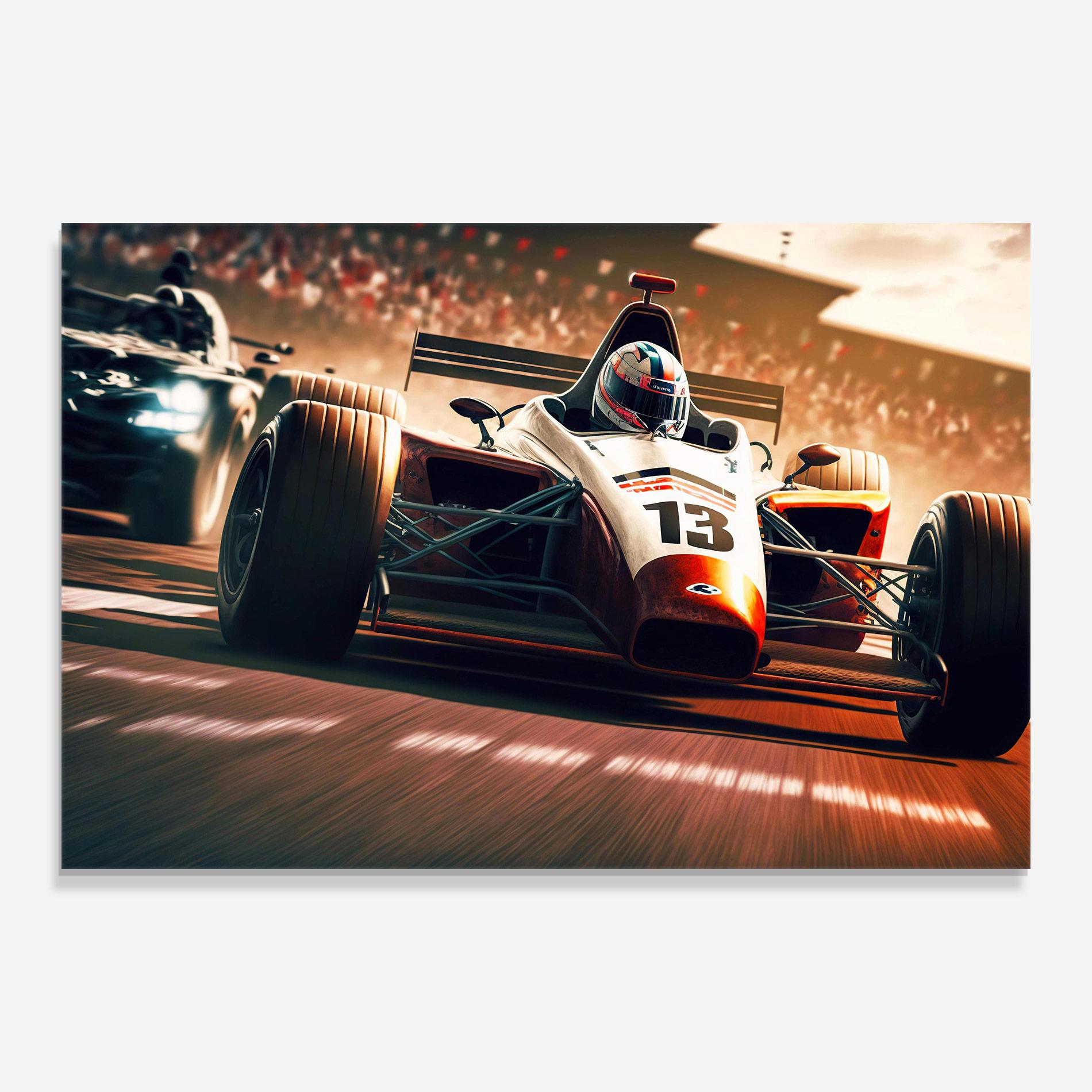 Glasbild Formula 1 Racing mockup 0