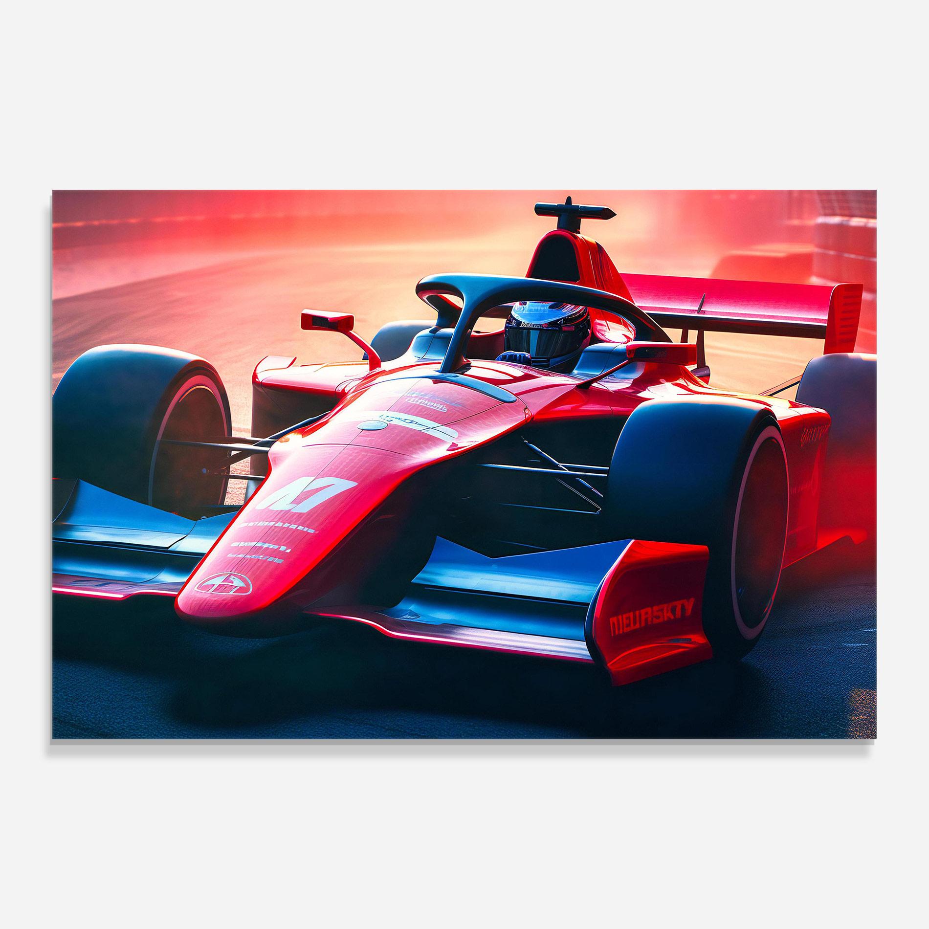Glasbild Red Blue F1 mockup 0