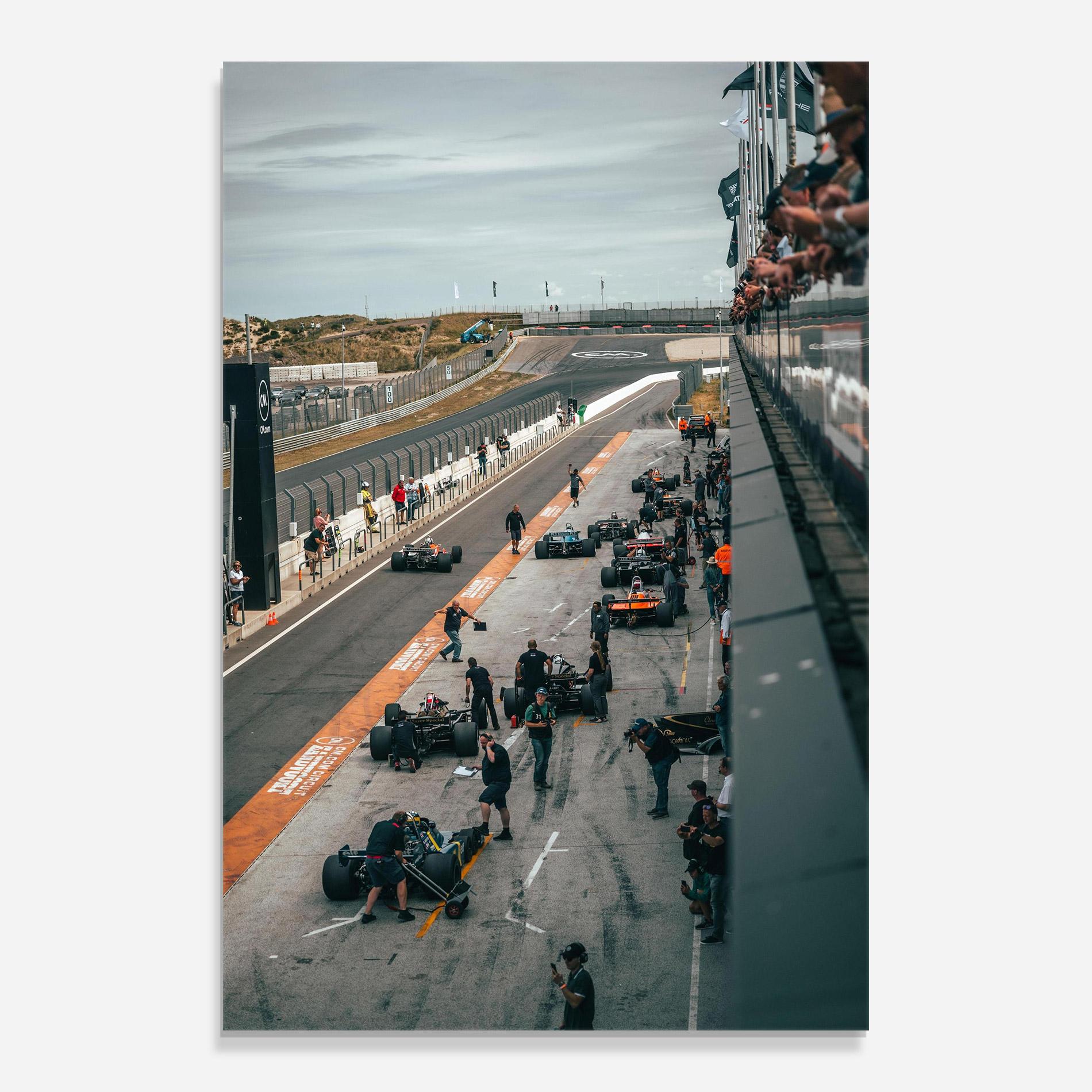 Glasbild Fromula 1 Cars mockup 0