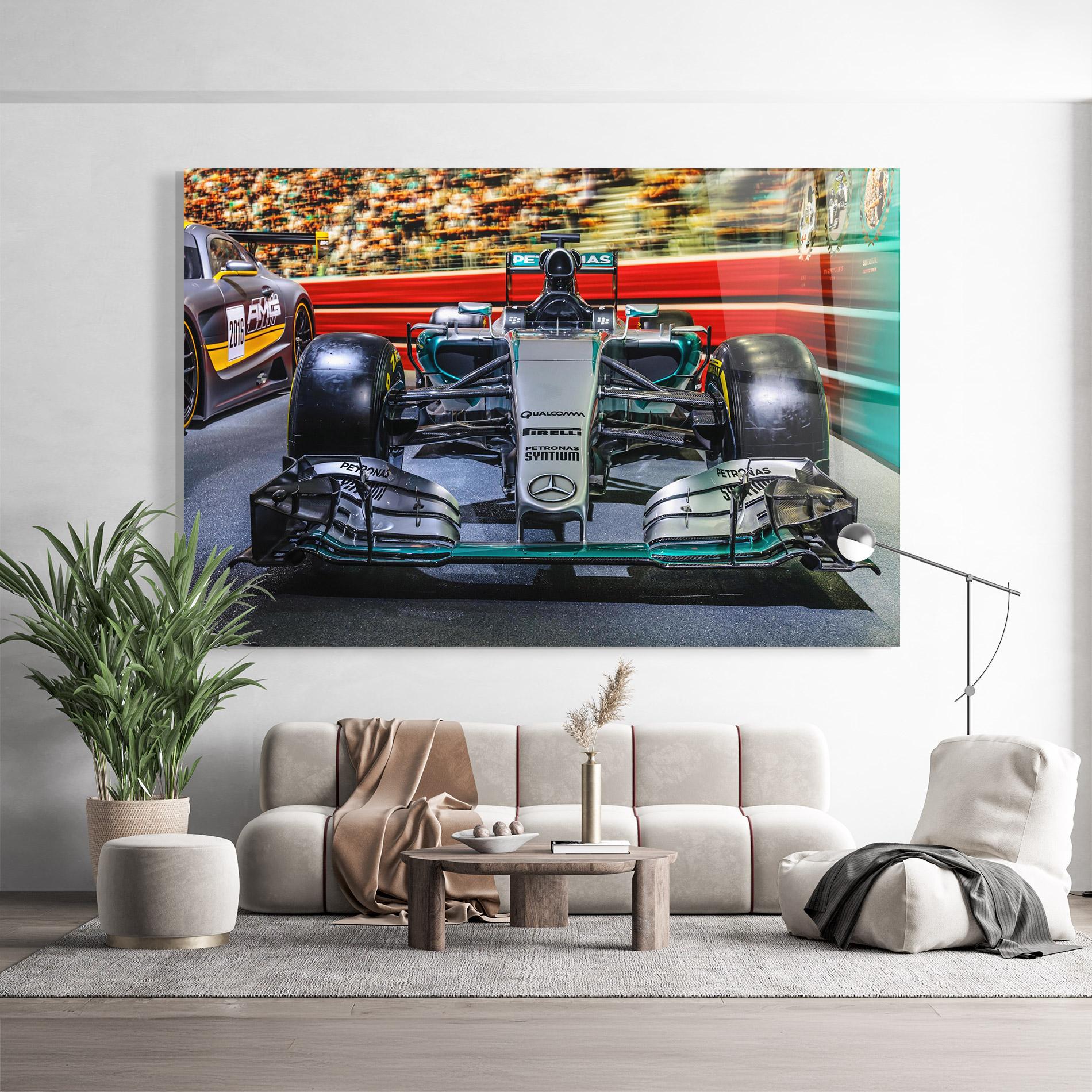 Glasbild Black Green F1 mockup 9