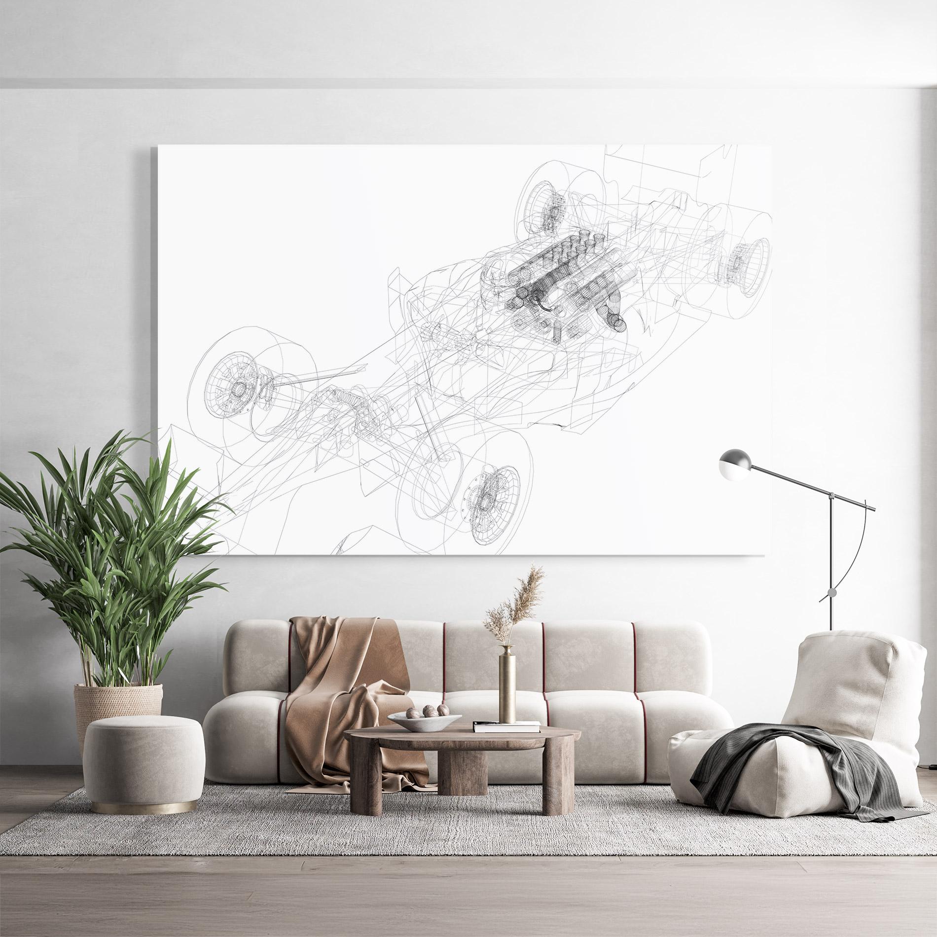 Glasbild F1 Line Car mockup 9