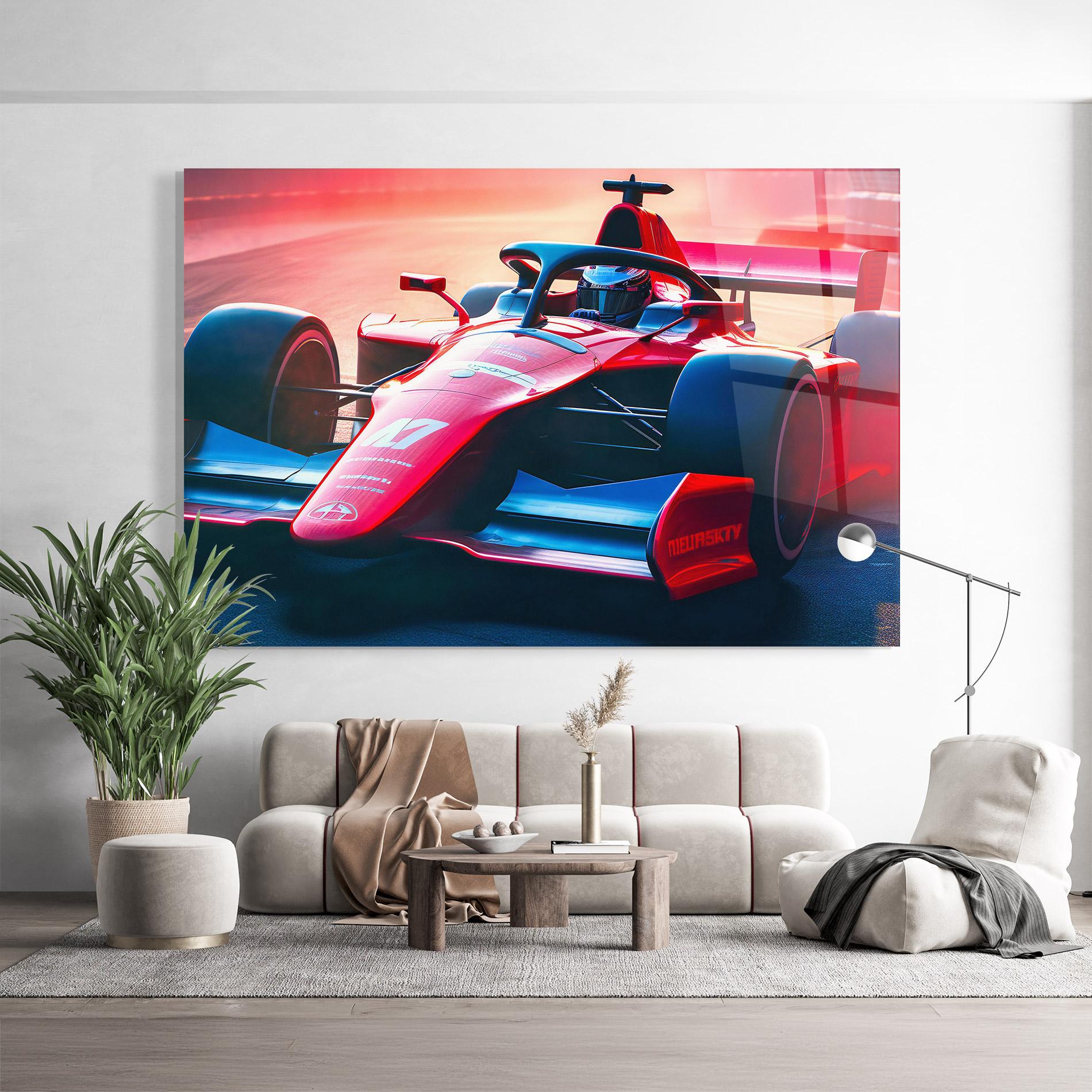 Glasbild Red Blue F1 mockup 9