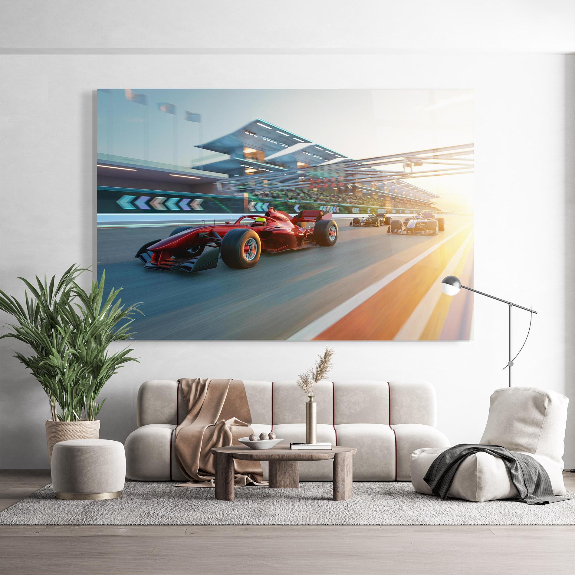 Glasbild Red F1 Speed mockup 9