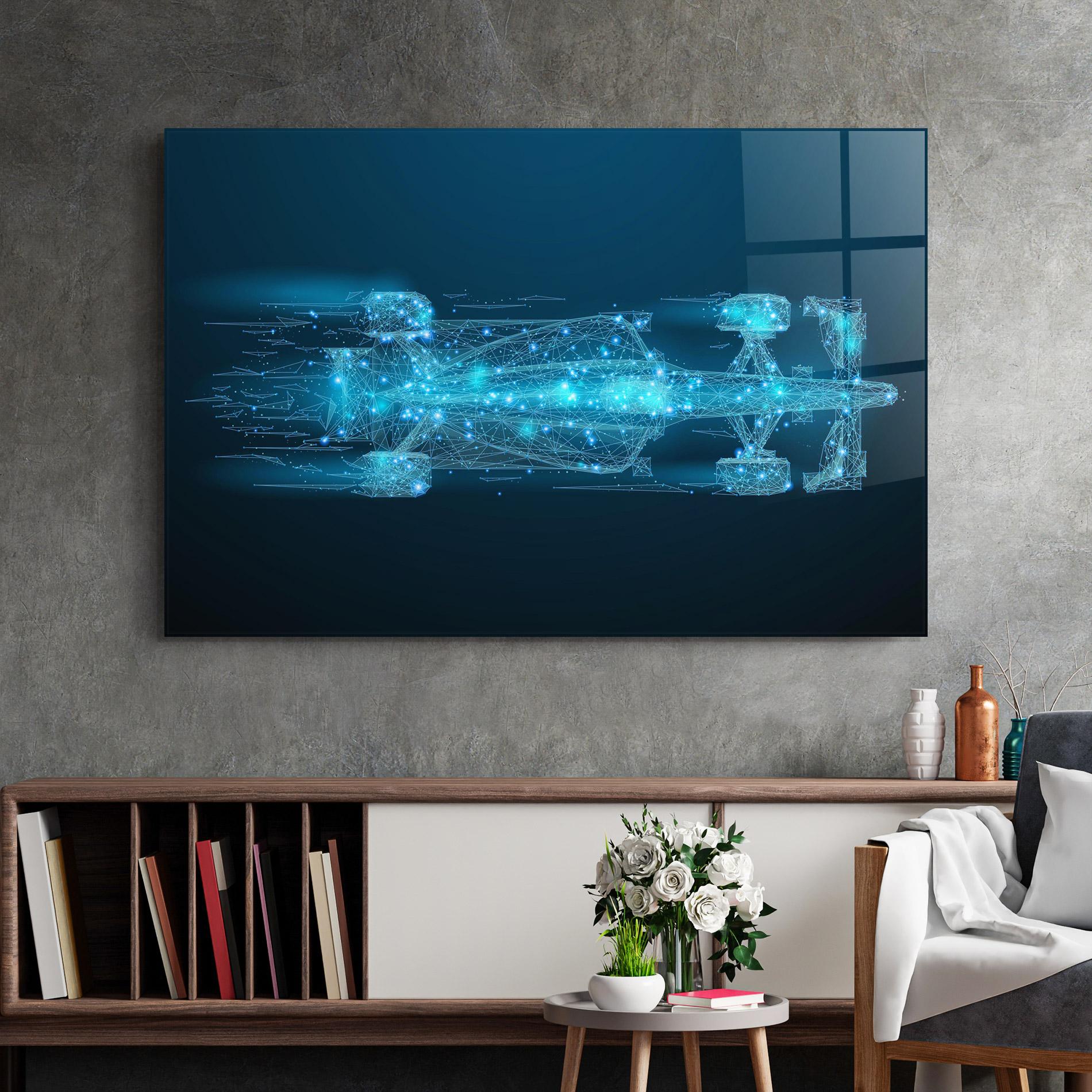 Glasbild Blue Light F1 mockup 2