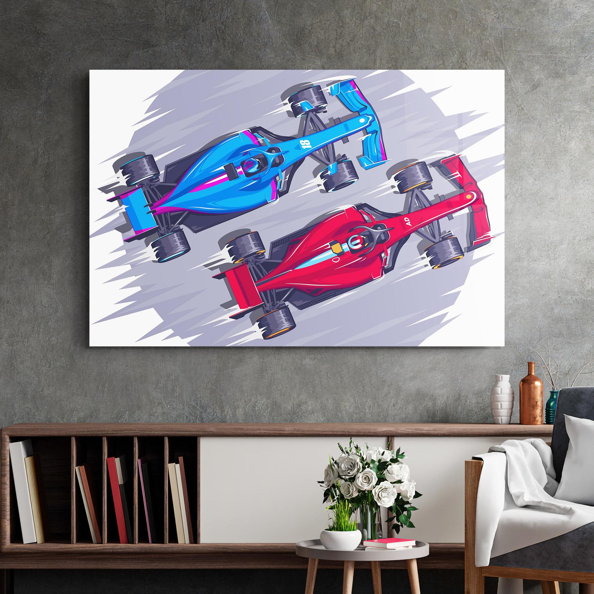 Glasbild Bolides mockup 2