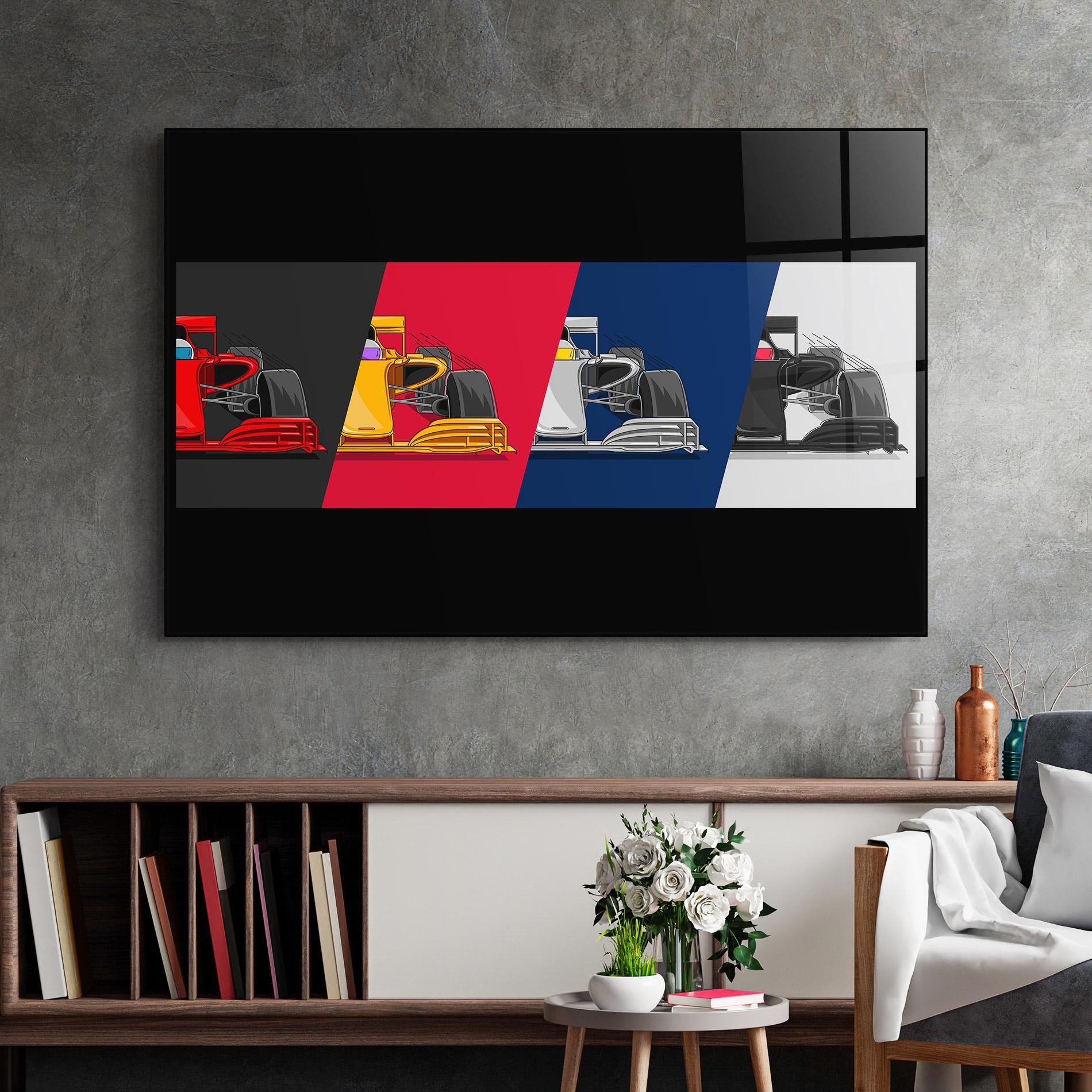 Glasbild F1 Cars mockup 2