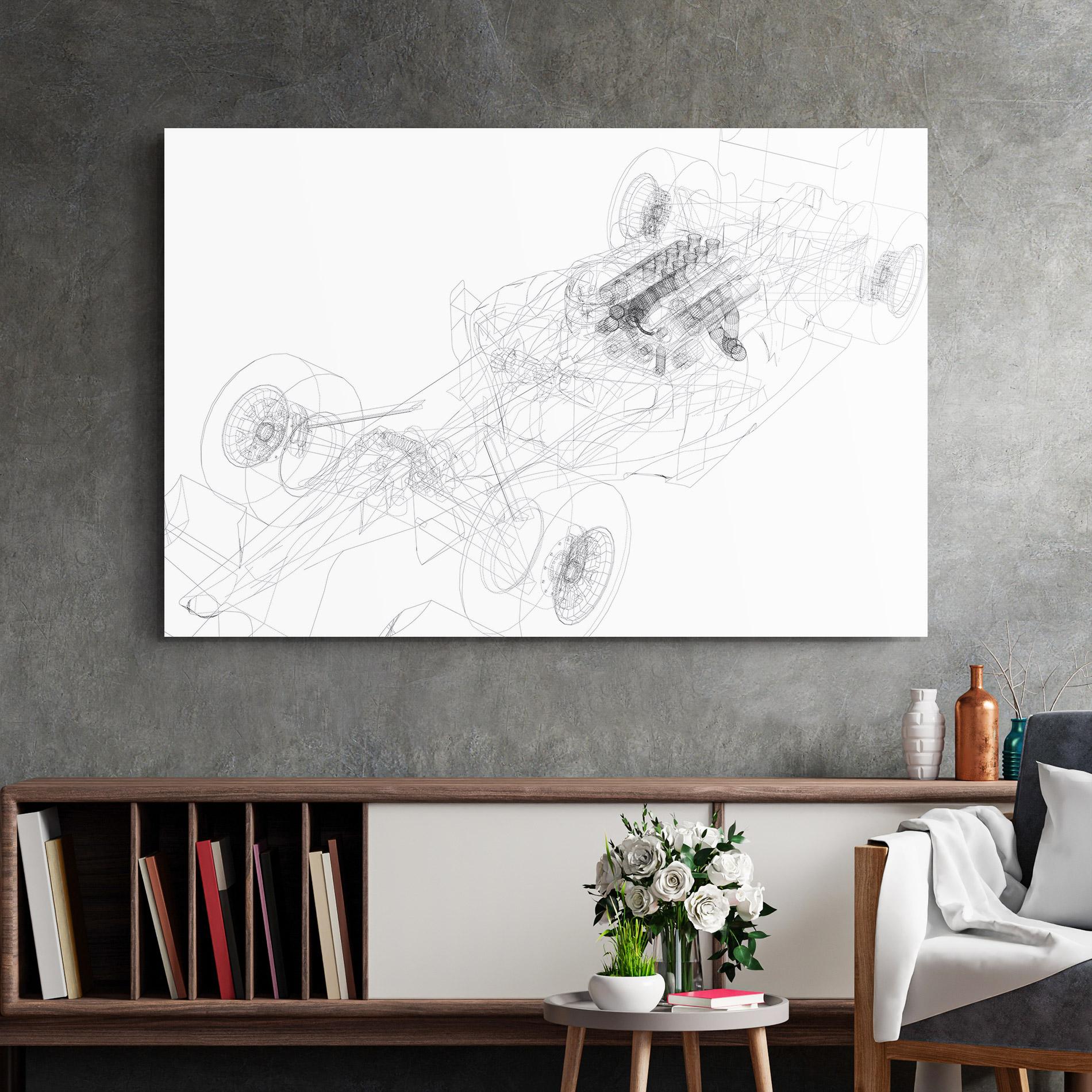 Glasbild F1 Line Car mockup 2