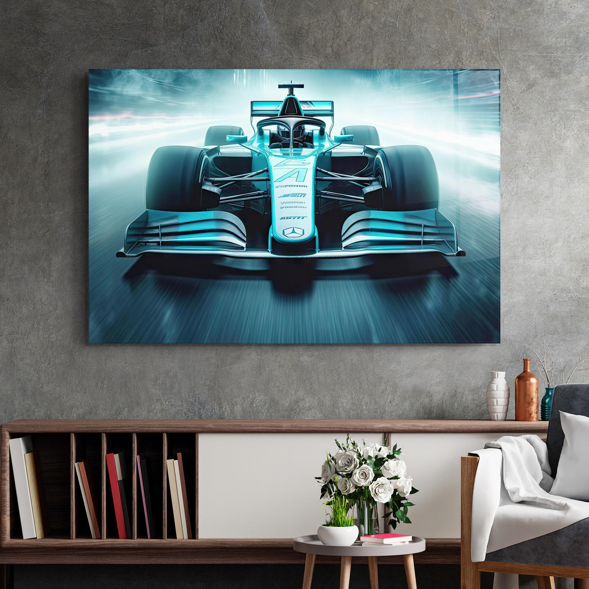 Glasbild F1 Smoke Cars mockup 2