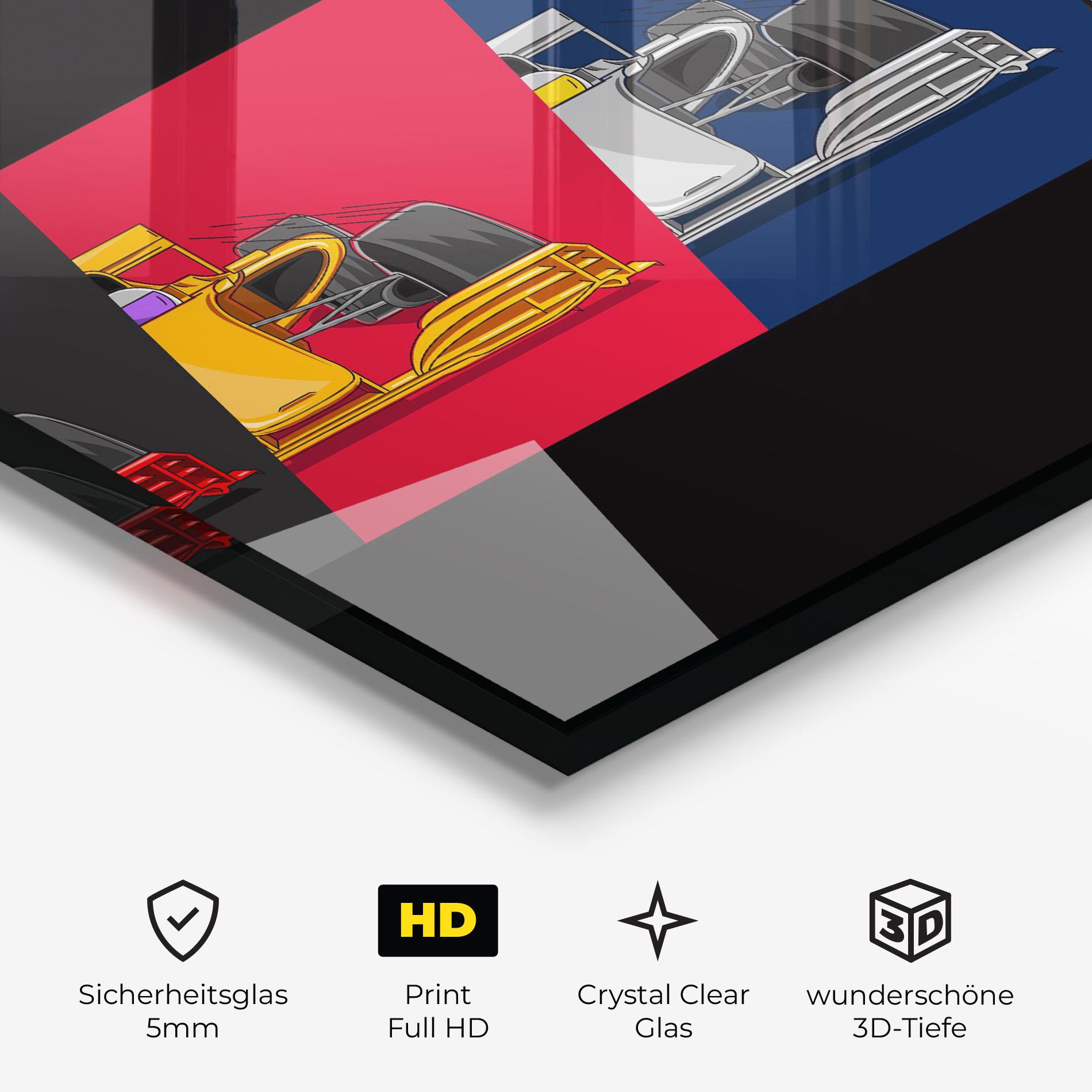 Glasbild F1 Cars mockup 3