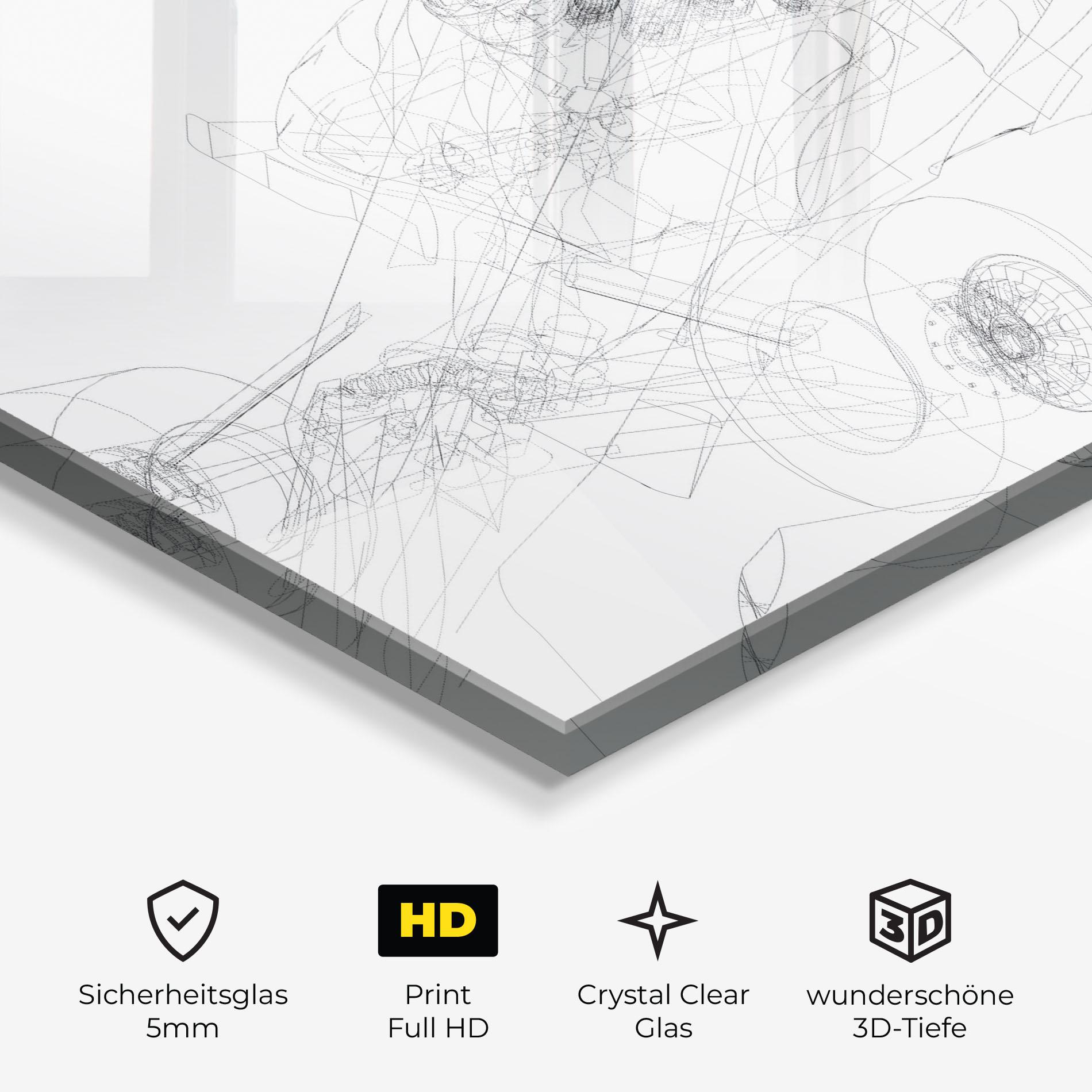 Glasbild F1 Line Car mockup 3