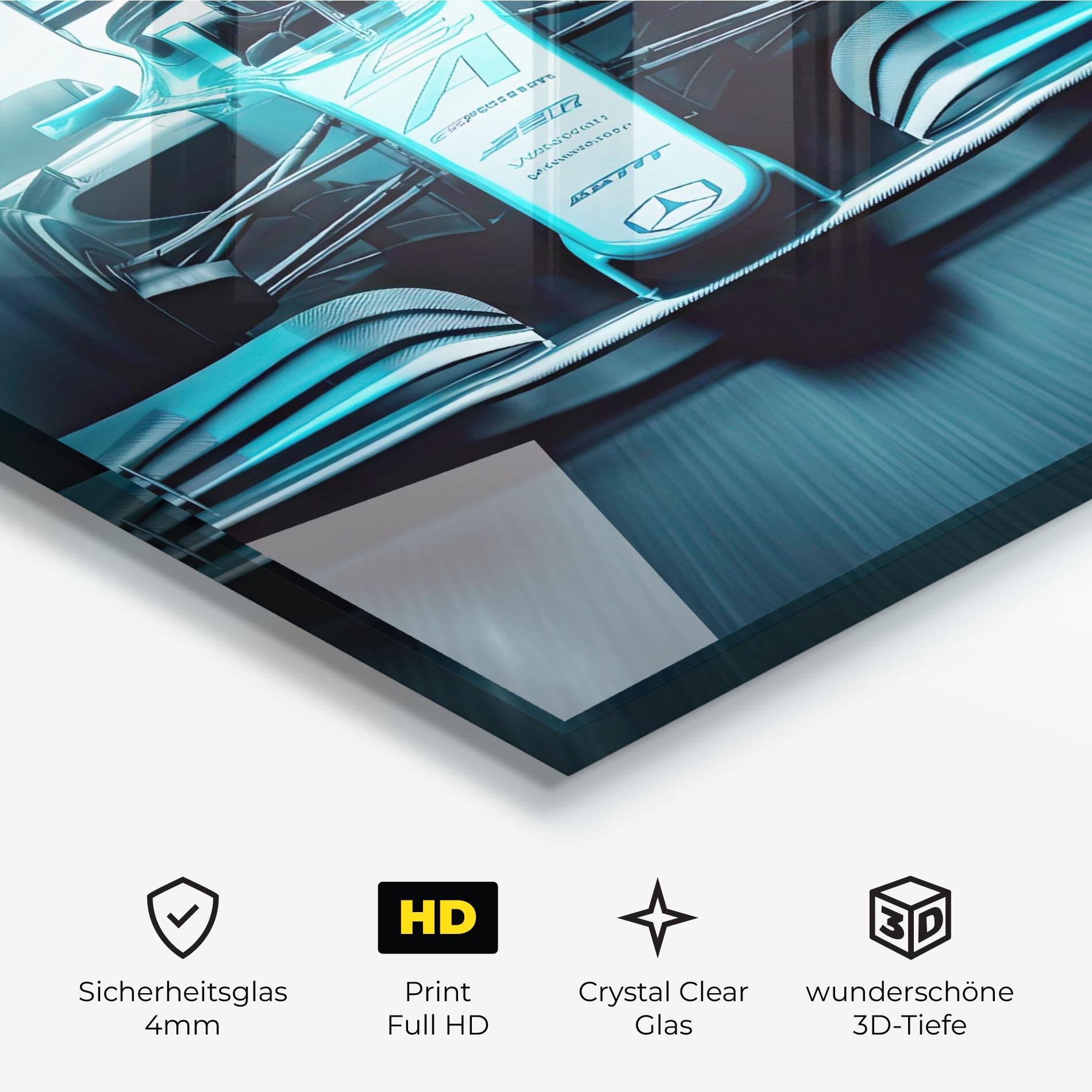 Glasbild F1 Smoke Cars mockup 3