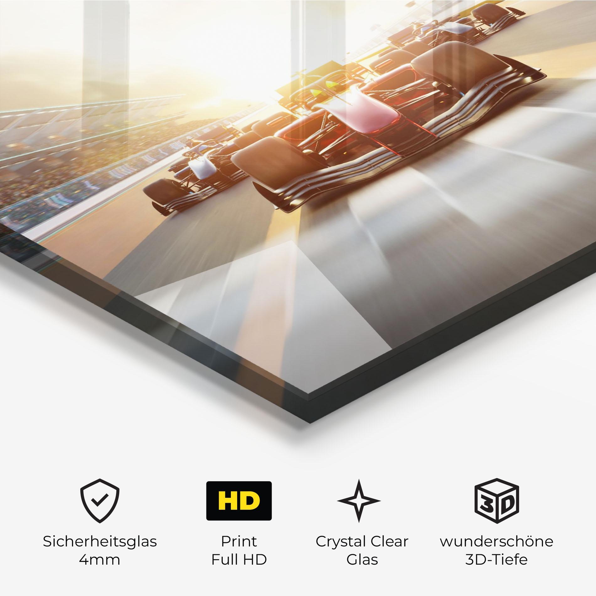 Glasbild F1 Winning mockup 3