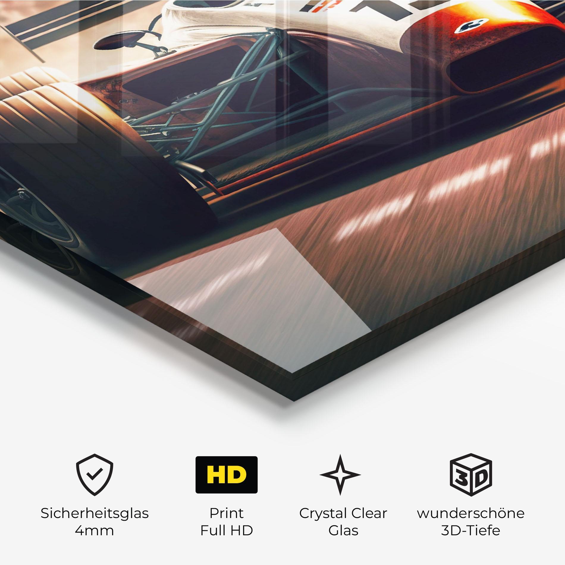 Glasbild Formula 1 Racing mockup 3