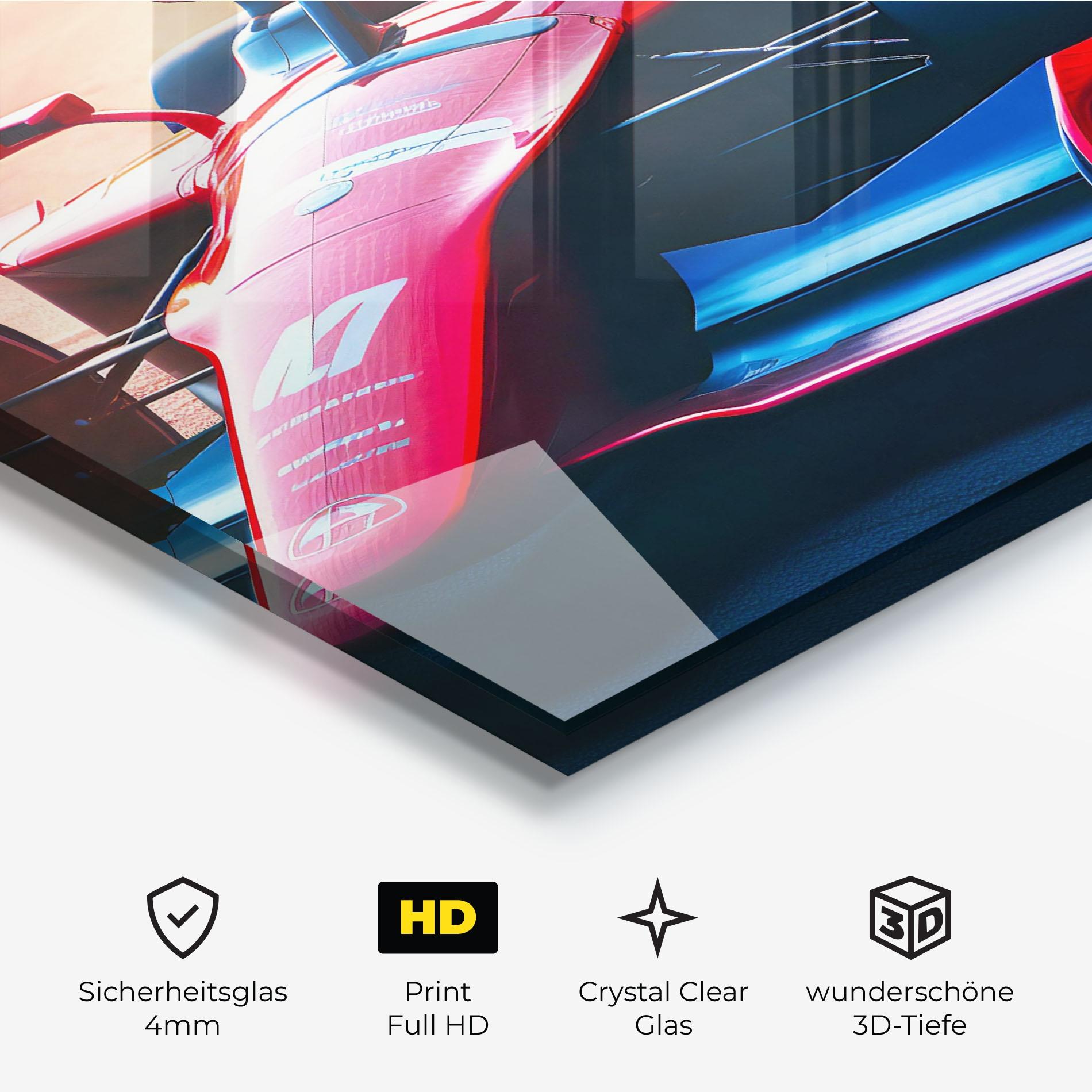 Glasbild Red Blue F1 mockup 3