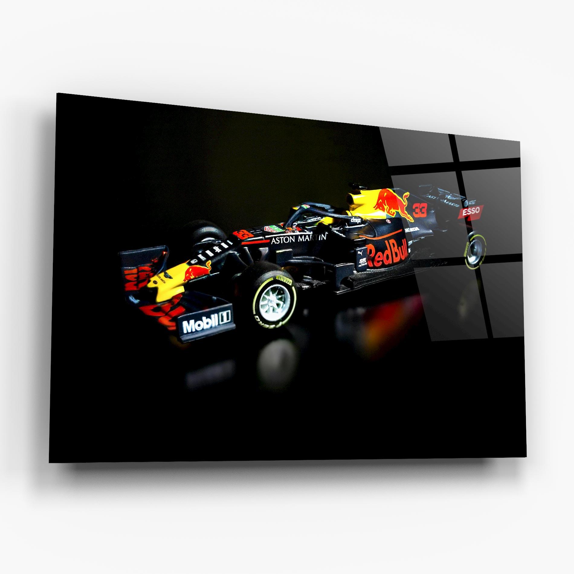 Glasbild Black Yellow F1 mockup 6