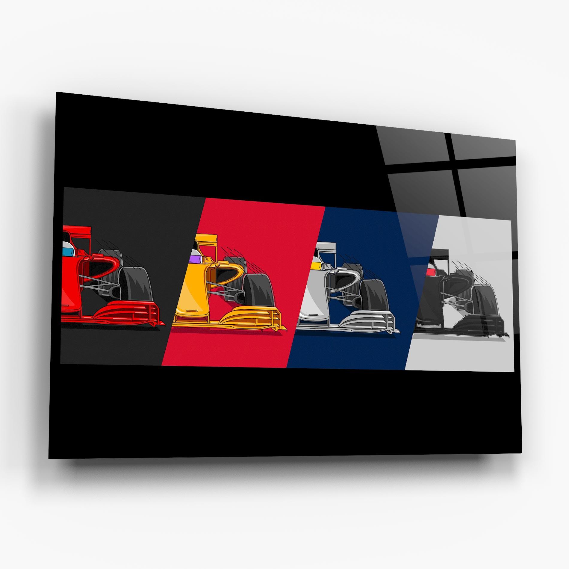 Glasbild F1 Cars mockup 6