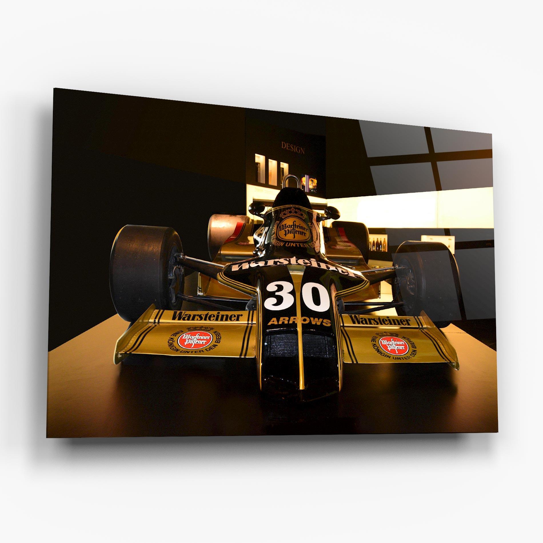 Glasbild Formula 1 Car Color mockup 6