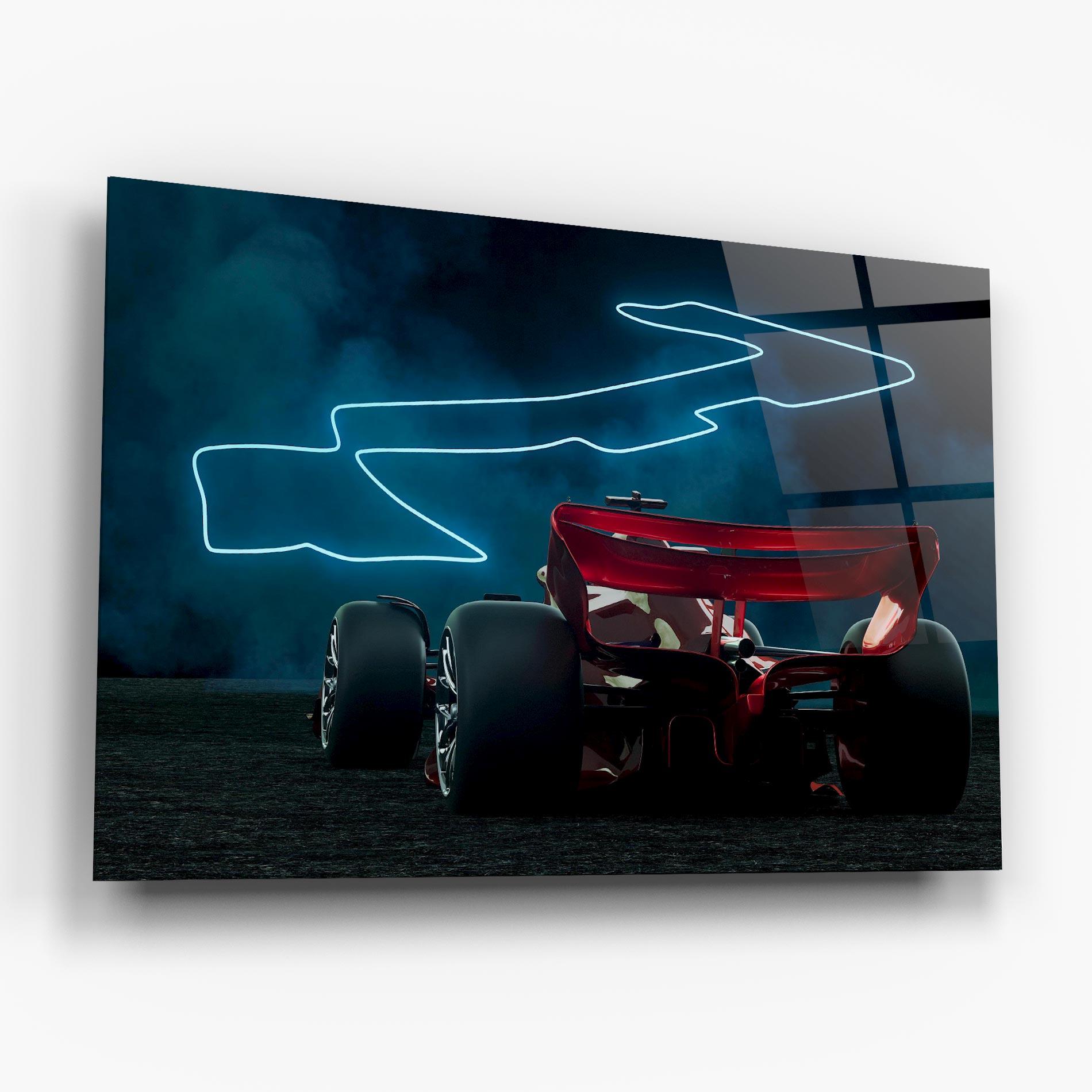 Glasbild Race Car F1 mockup 6