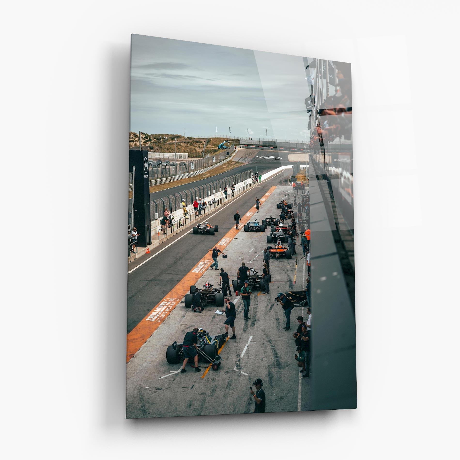 Glasbild Fromula 1 Cars mockup 6