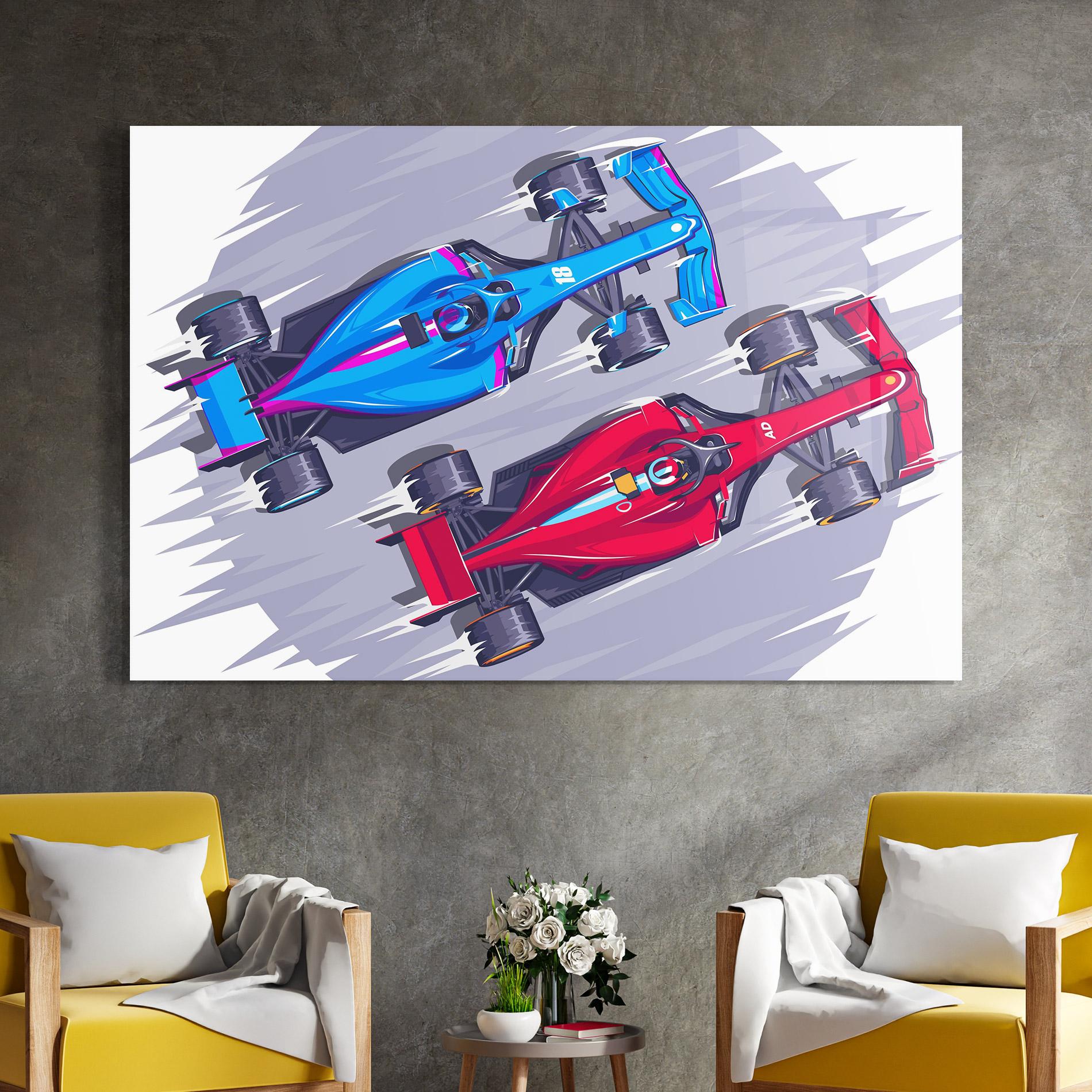 Glasbild Bolides mockup 4