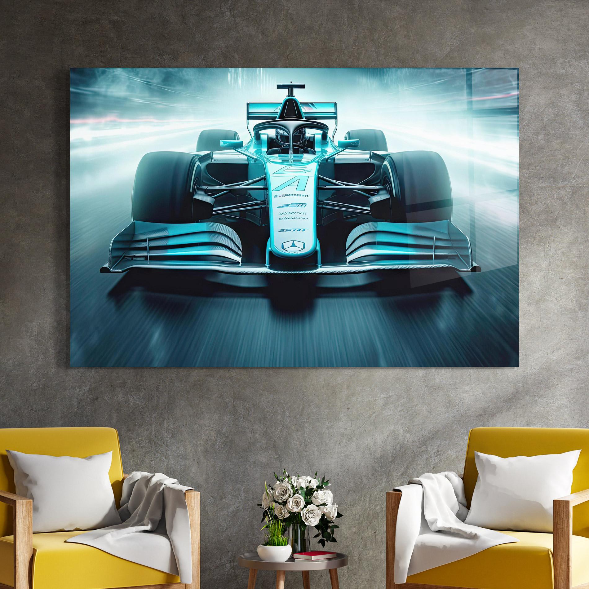 Glasbild F1 Smoke Cars mockup 4