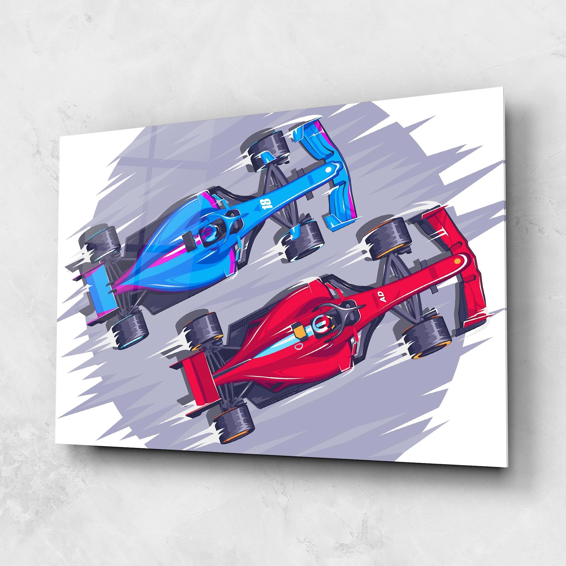 Glasbild Bolides mockup 1