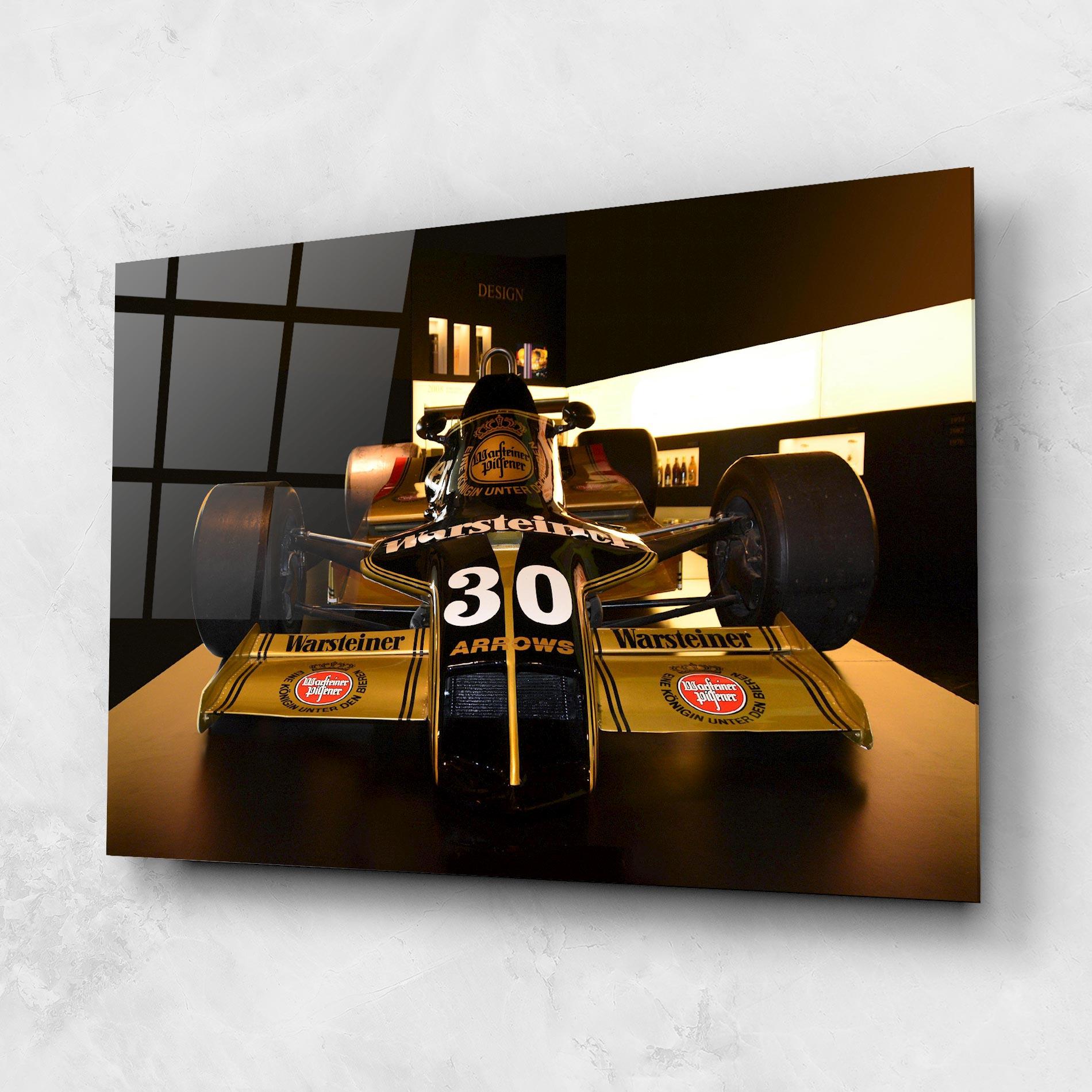 Glasbild Formula 1 Car Color mockup 1