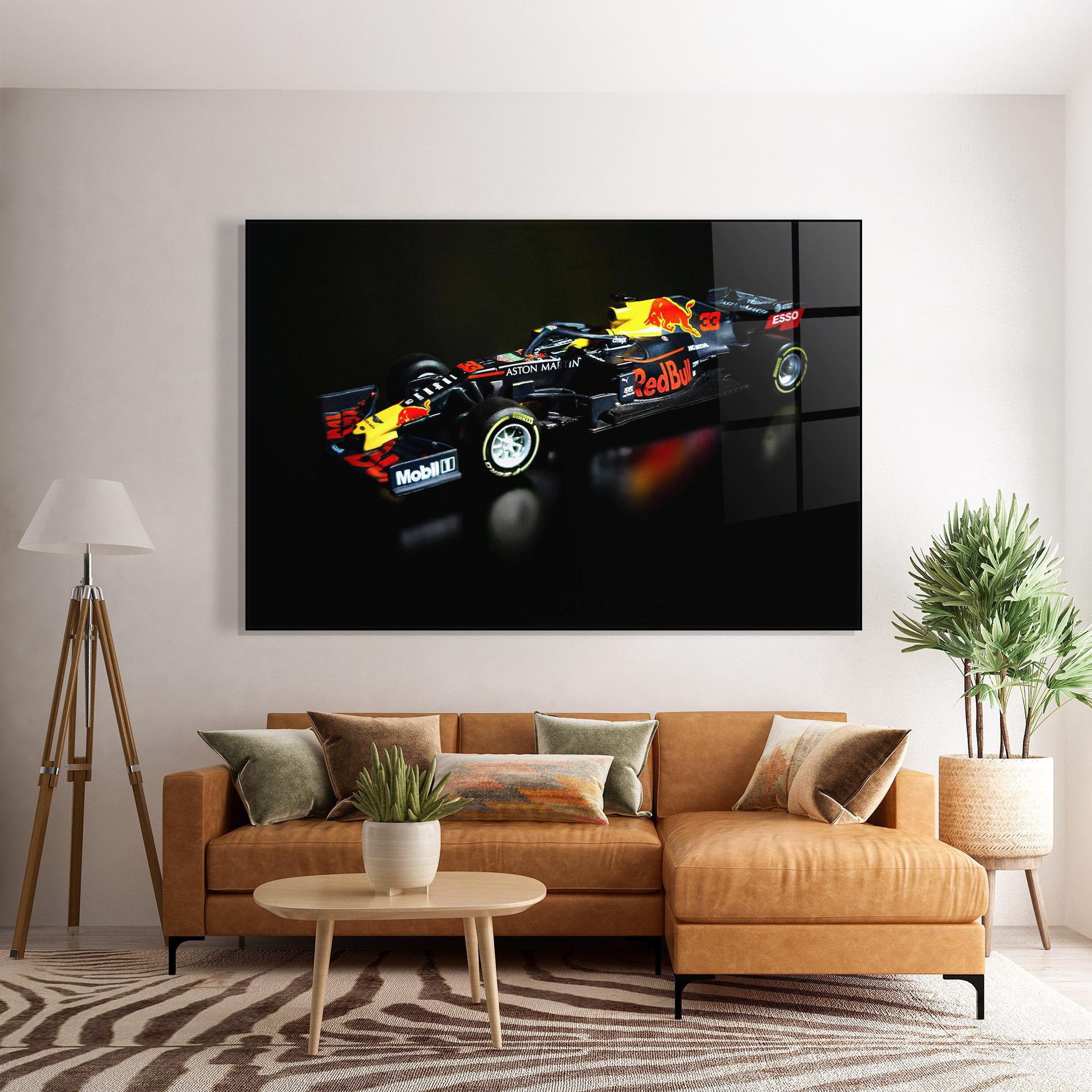 Glasbild Black Yellow F1 mockup 7