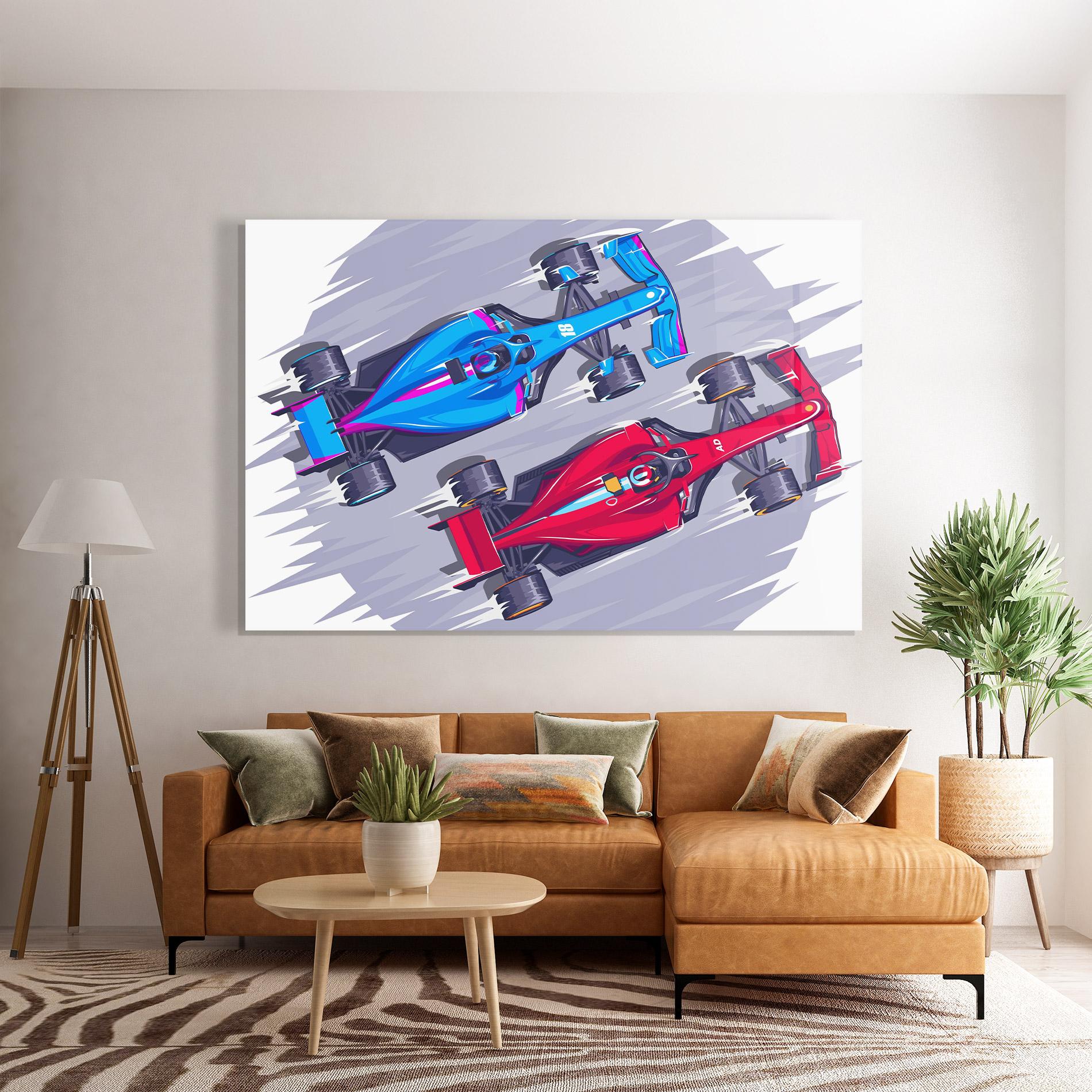 Glasbild Bolides mockup 7