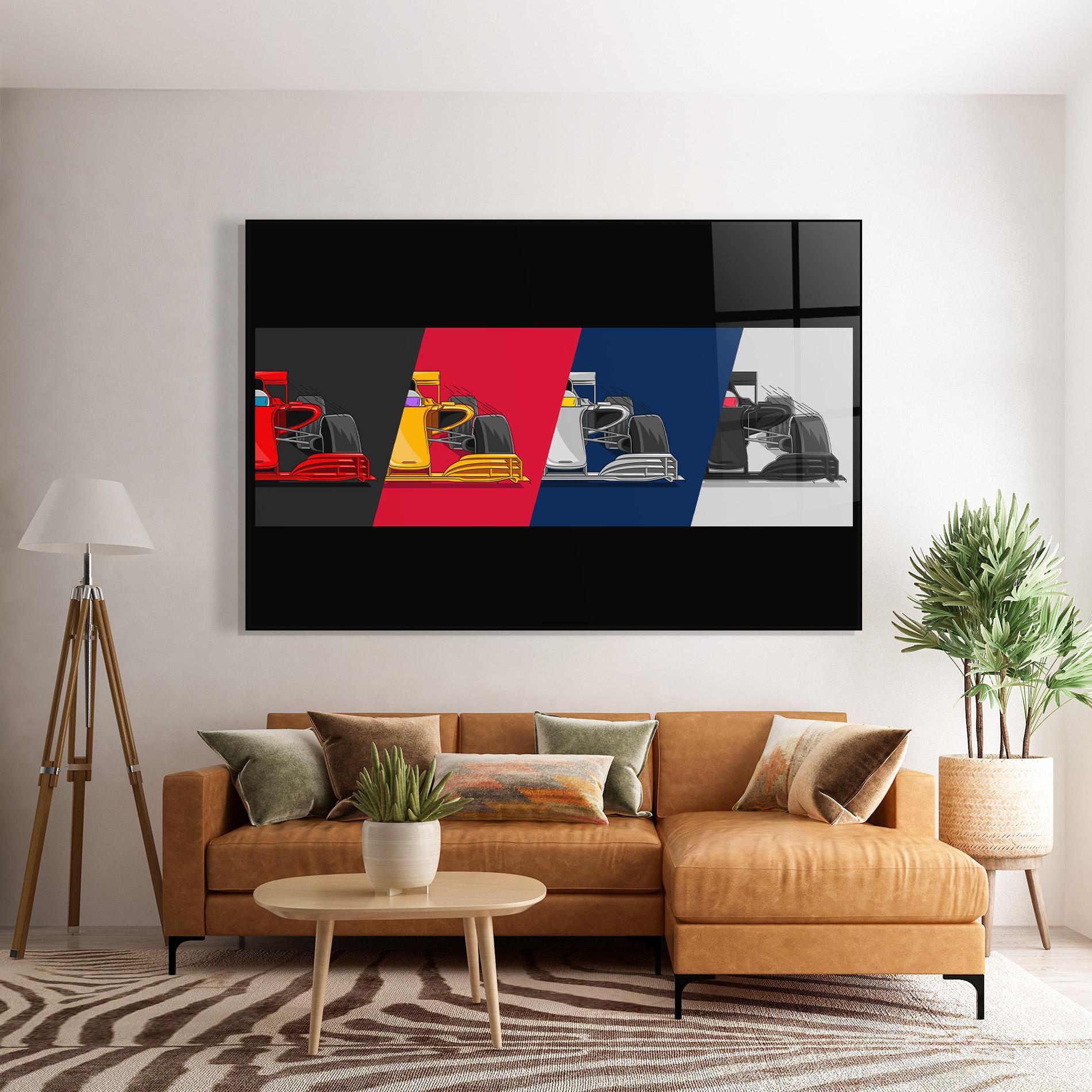 Glasbild F1 Cars mockup 7