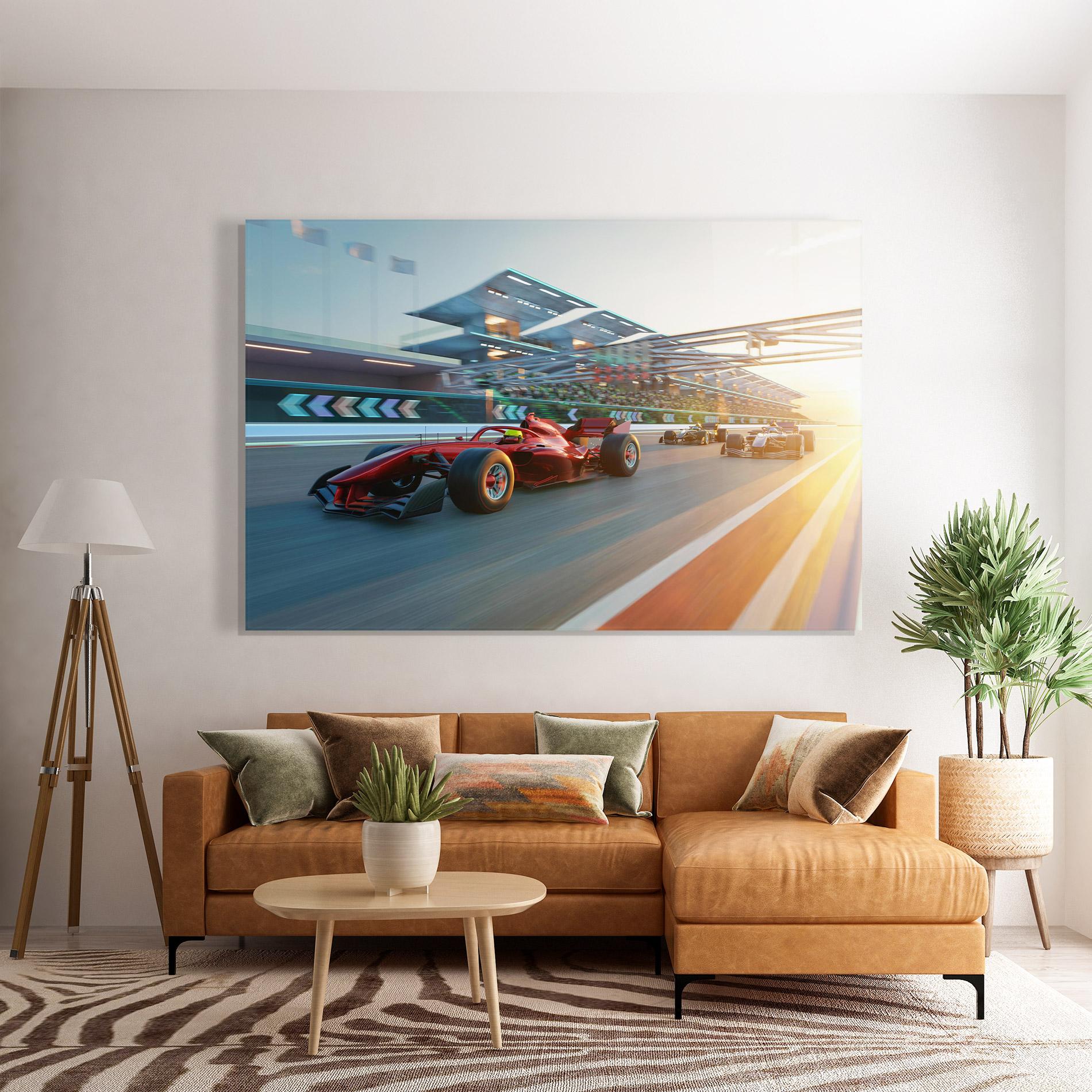 Glasbild Red F1 Speed mockup 7