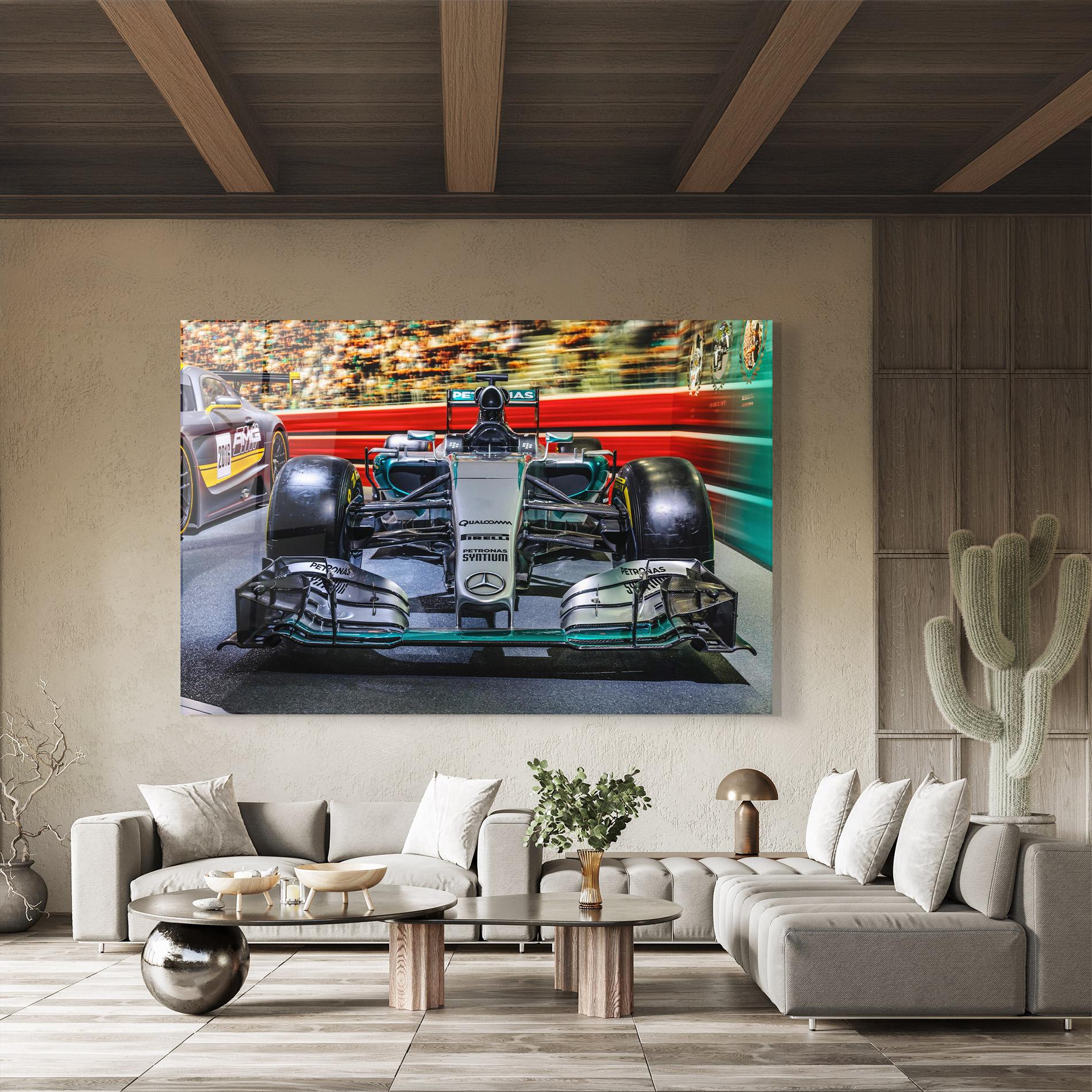 Glasbild Black Green F1 mockup 8