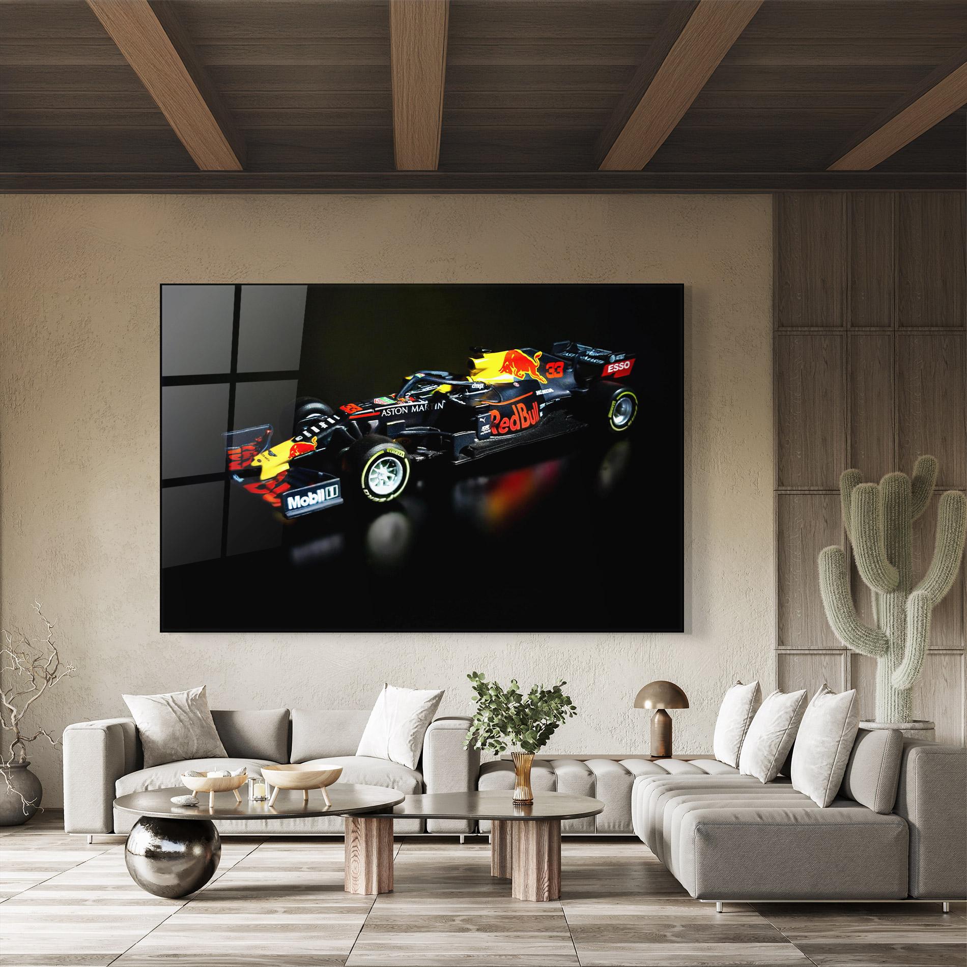 Glasbild Black Yellow F1 mockup 8
