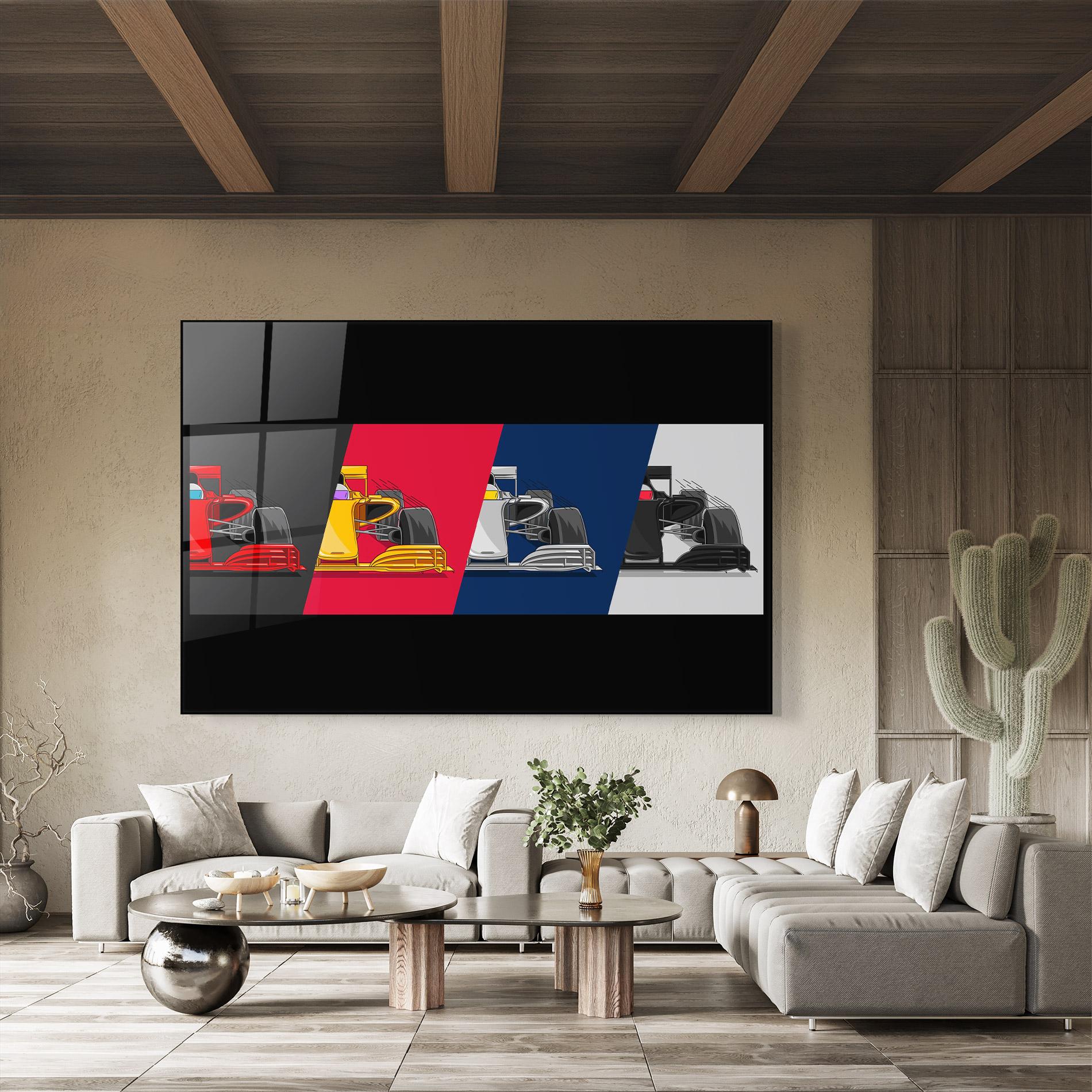 Glasbild F1 Cars mockup 8