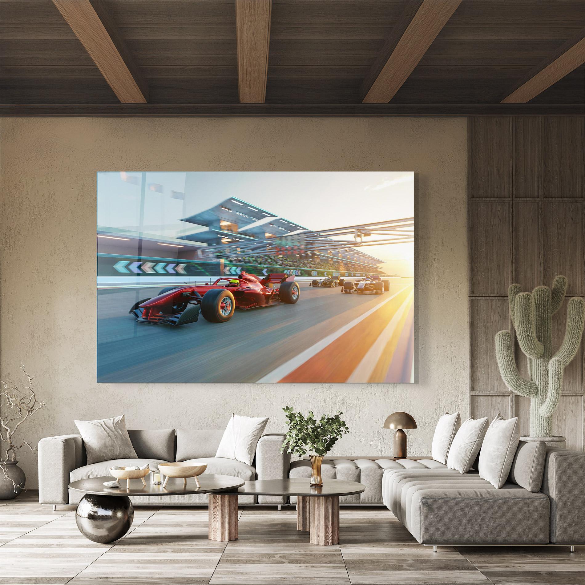 Glasbild Red F1 Speed mockup 8