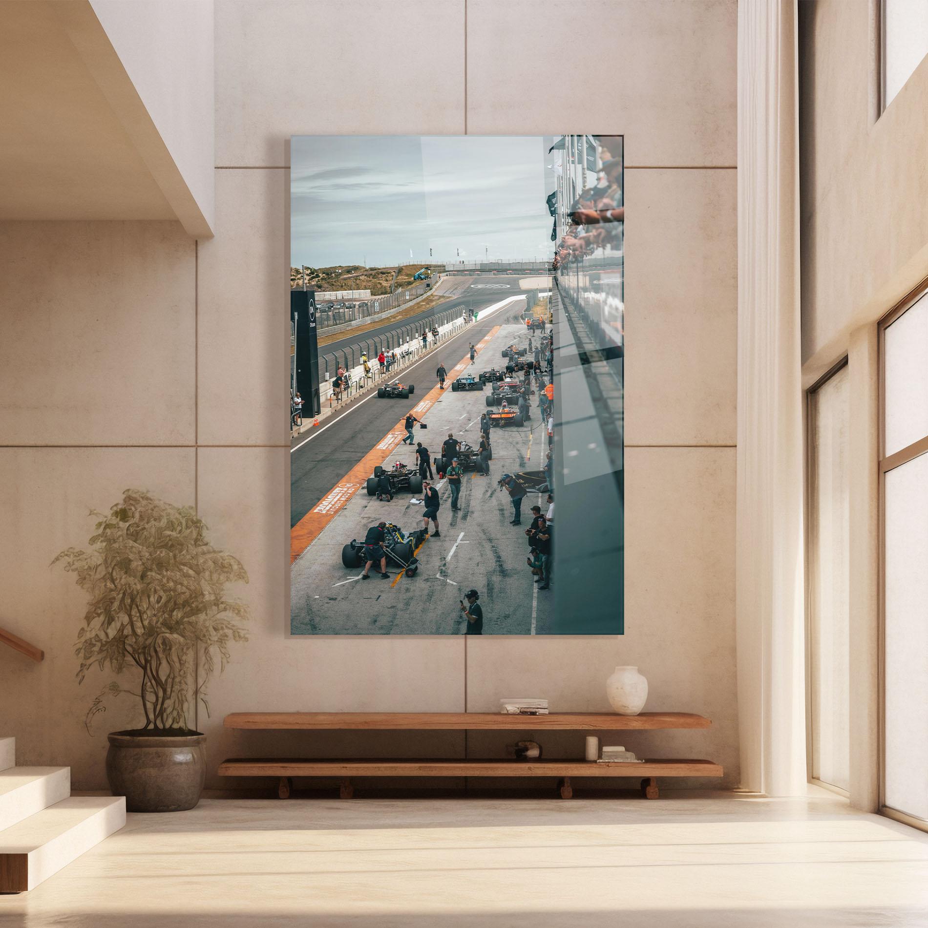 Glasbild Fromula 1 Cars mockup 8