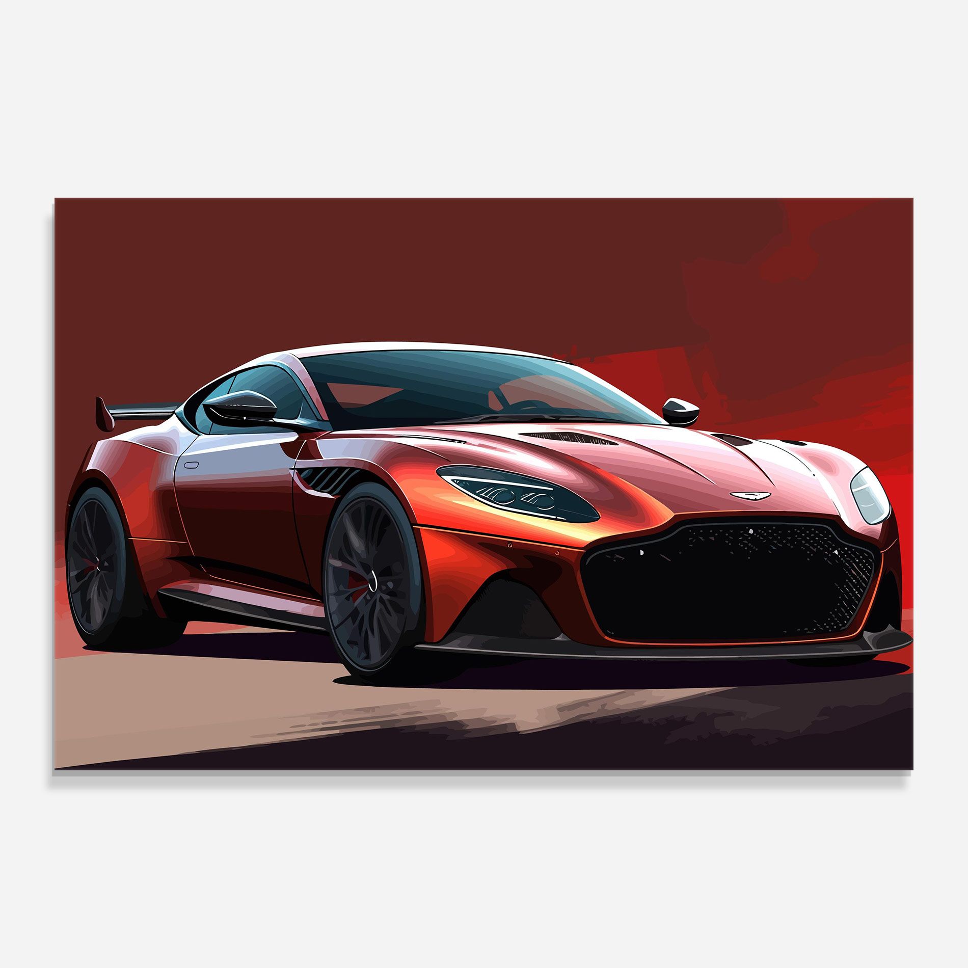 Red Cool Car mockup 0