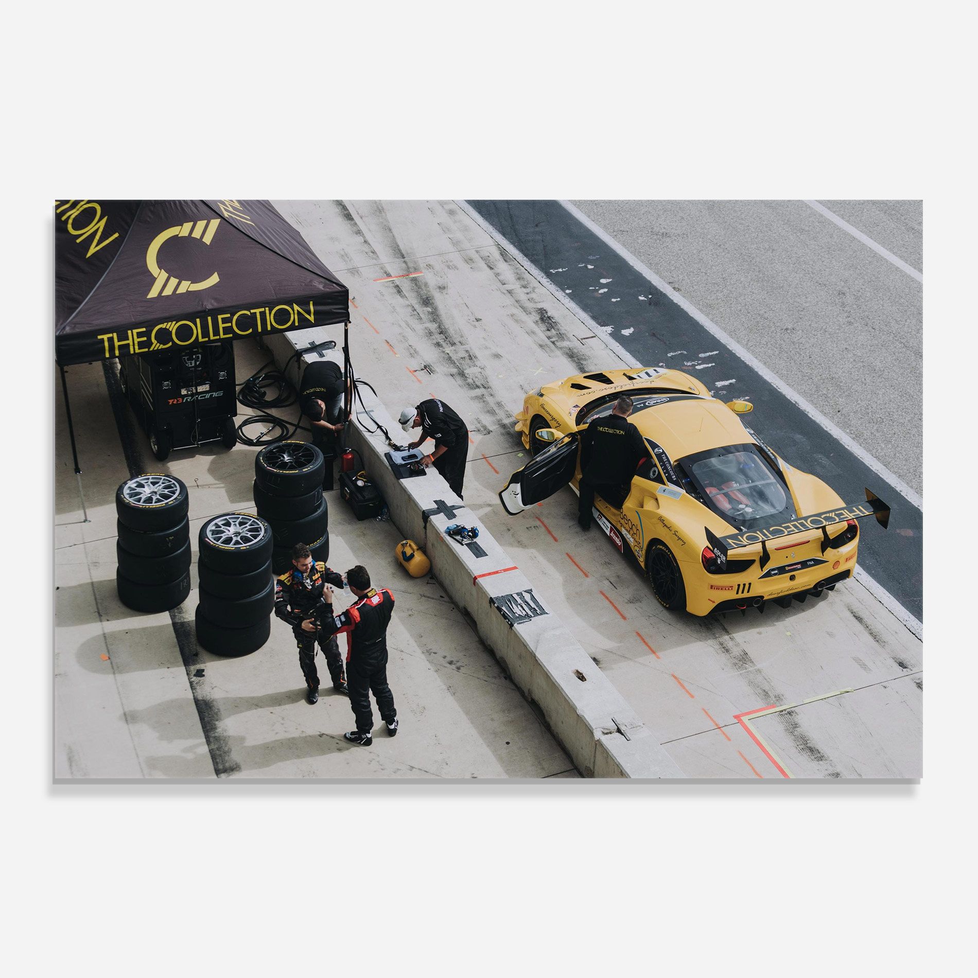 Yellow Race Car mockup 0