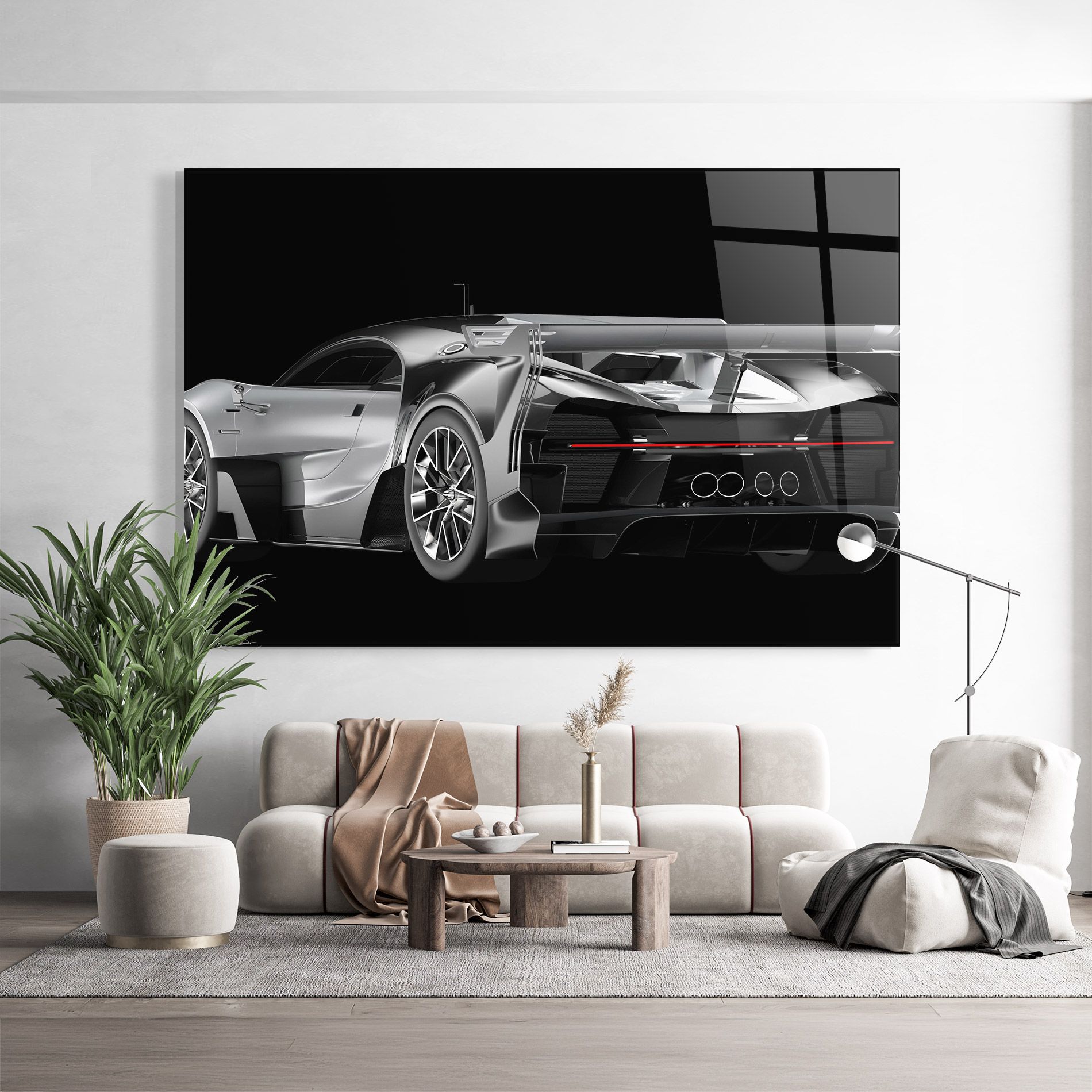 Black Rear Hypercar mockup 9