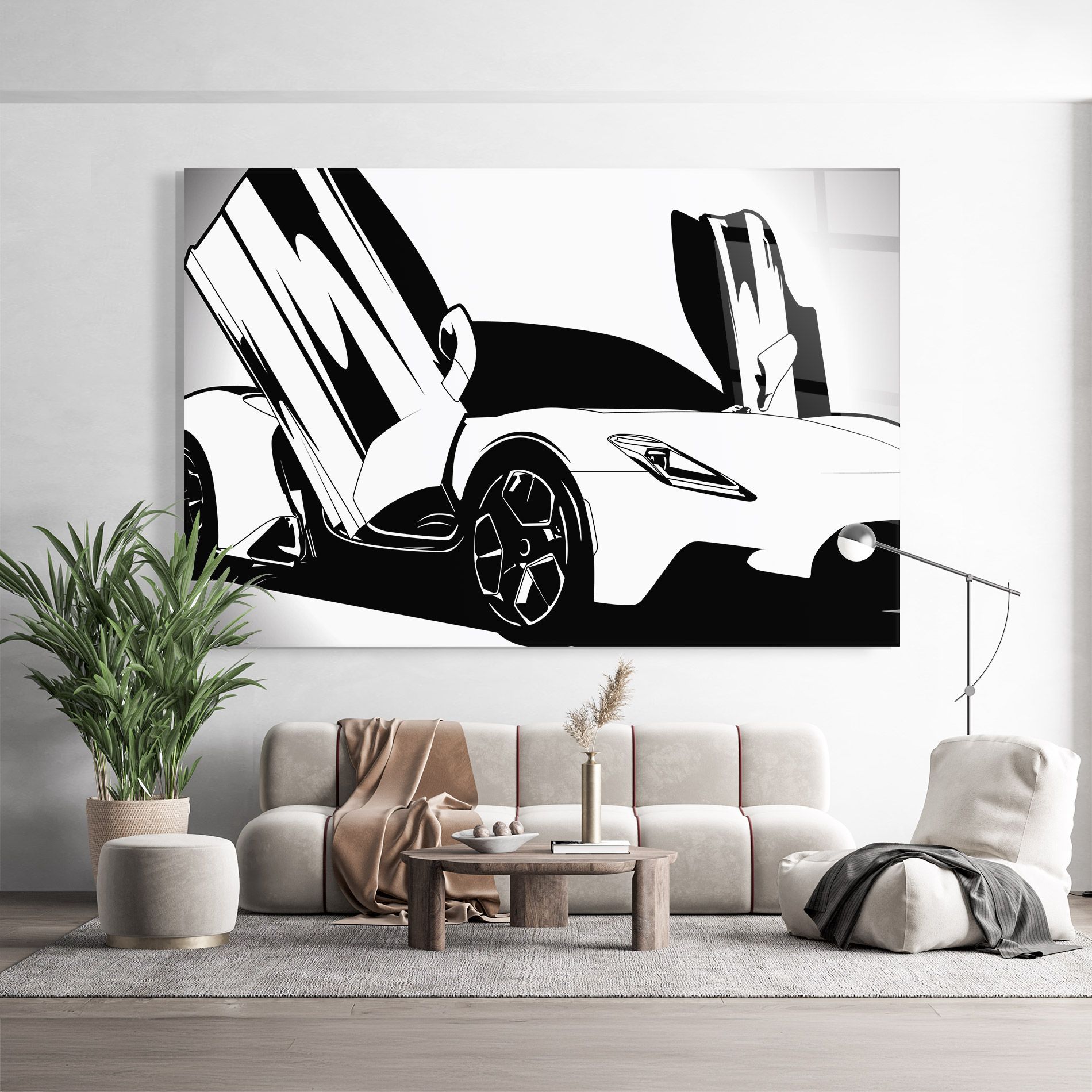 Black White Car mockup 9