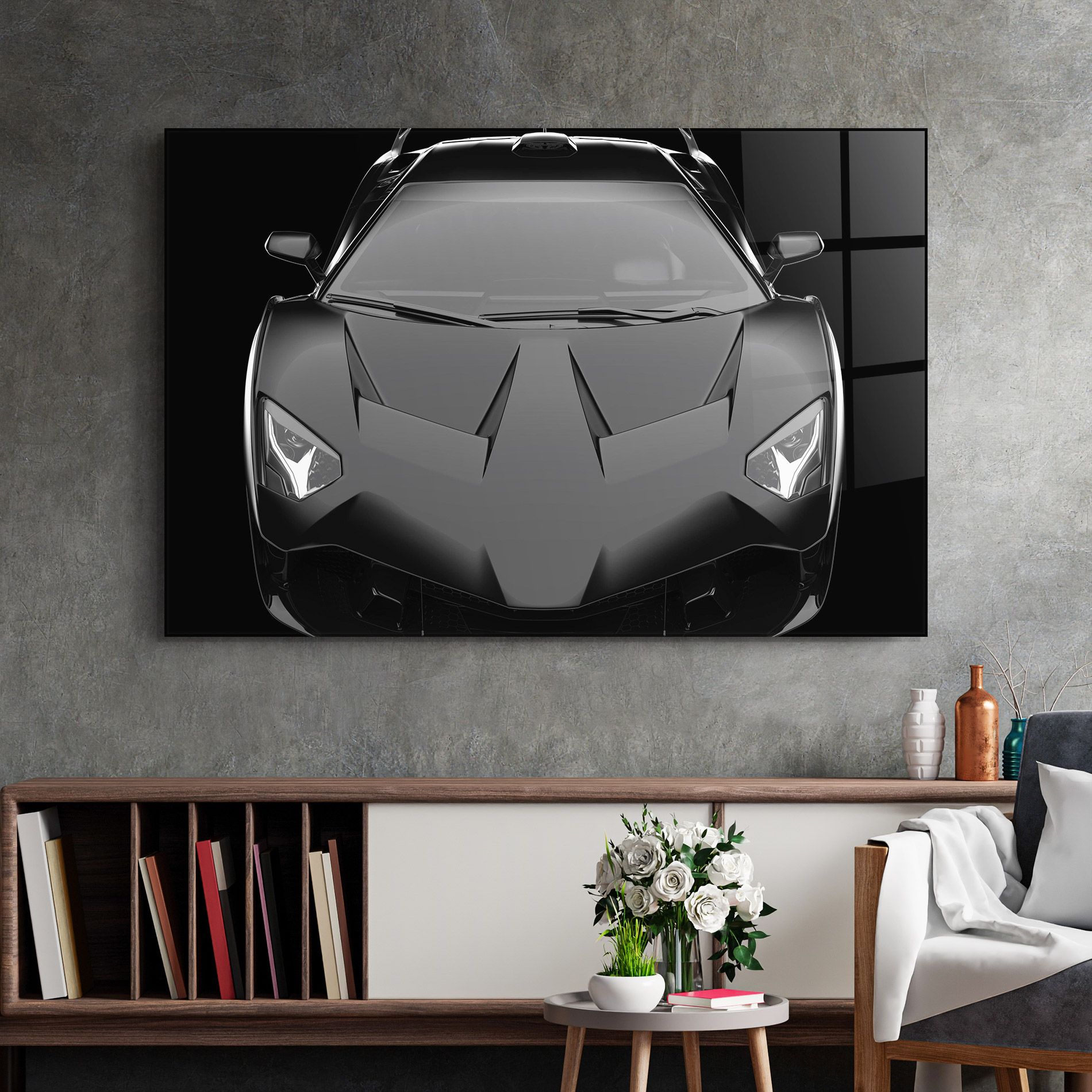 Black Matte Lambo mockup 2
