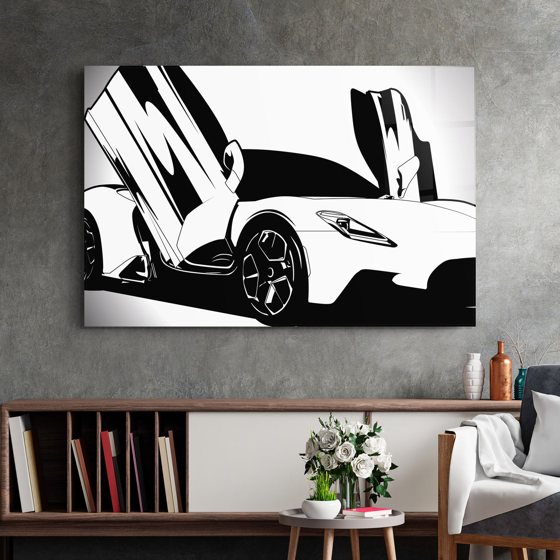 Black White Car mockup 2