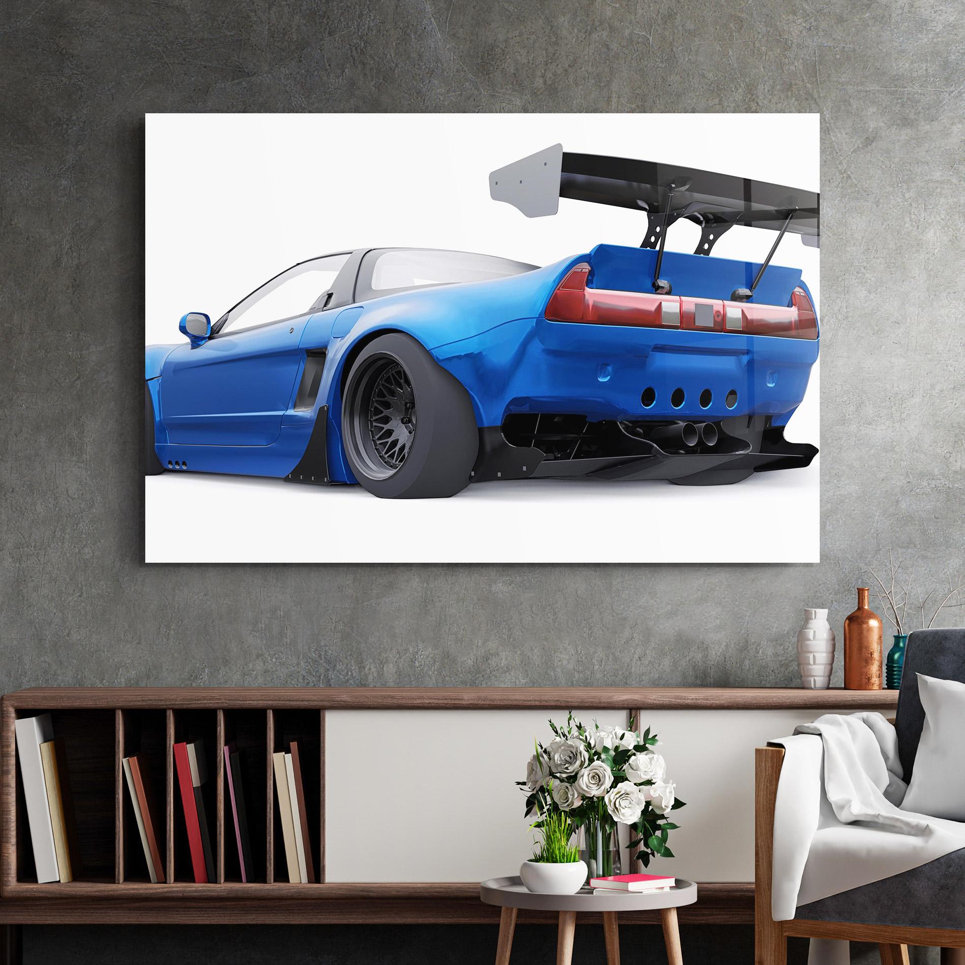 Glasbild Blue Tuned Nsx mockup 2