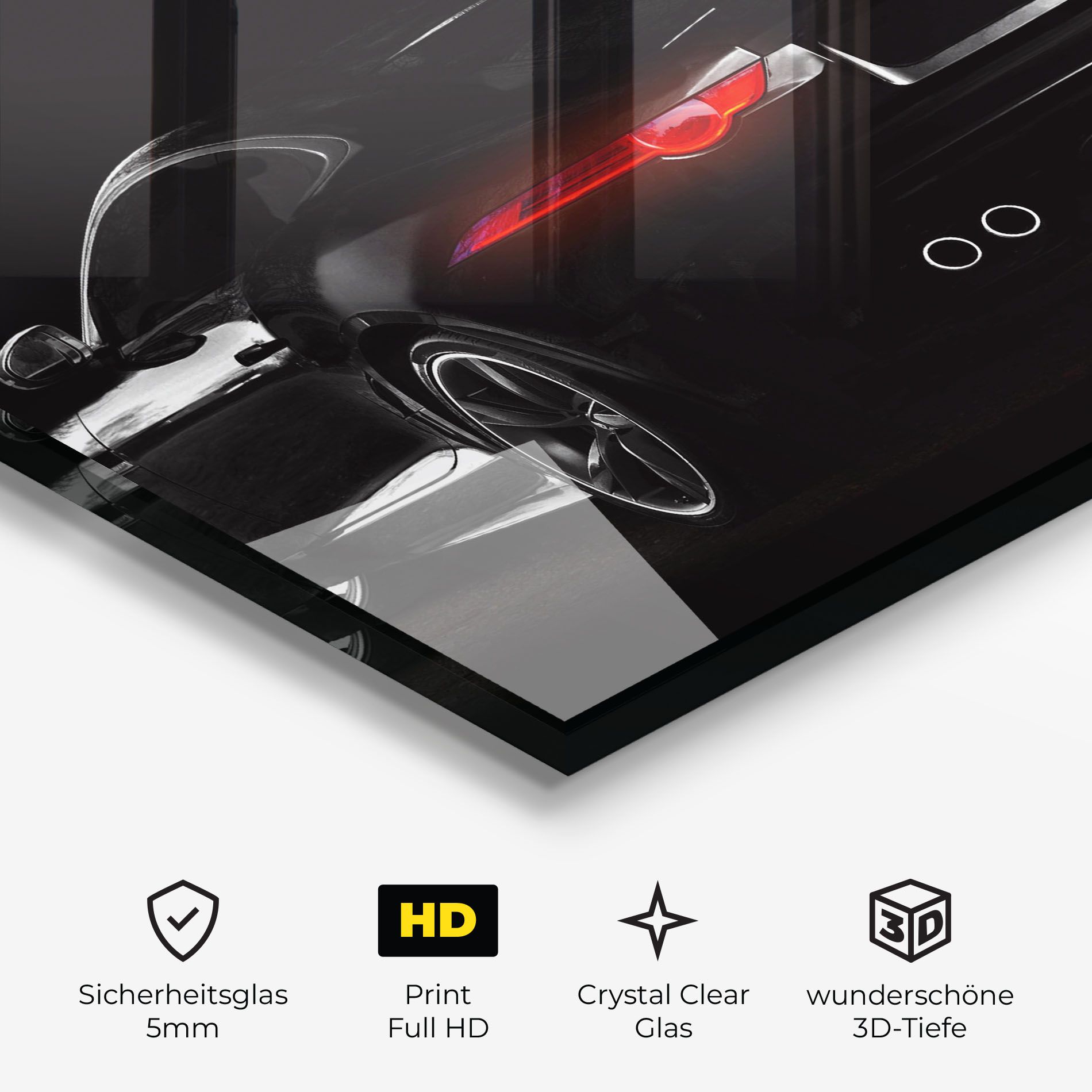 Black Silhouette Car mockup 3