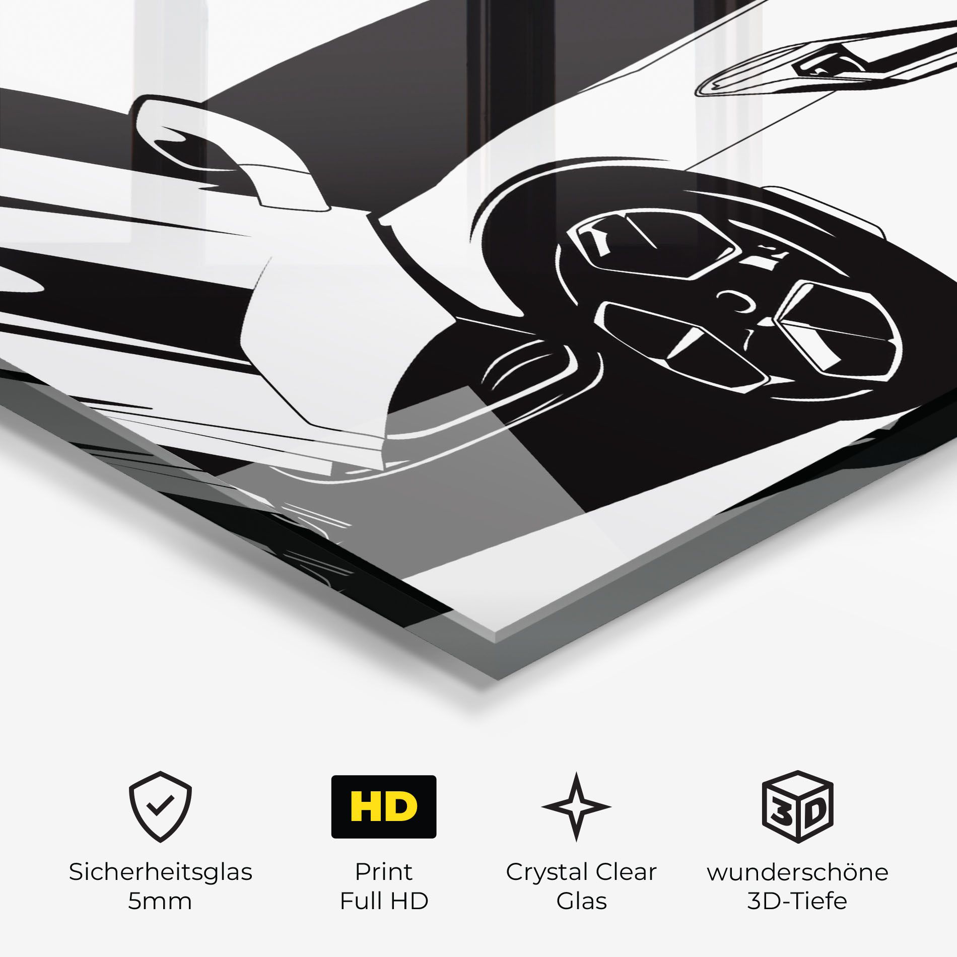 Black White Car mockup 3