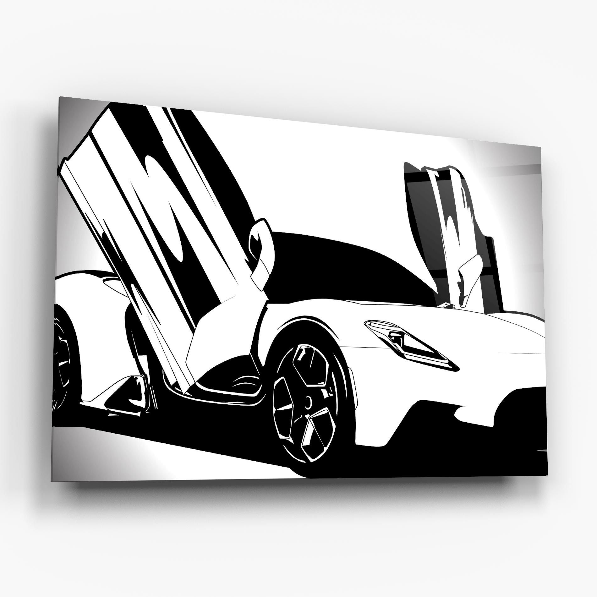 Black White Car mockup 6