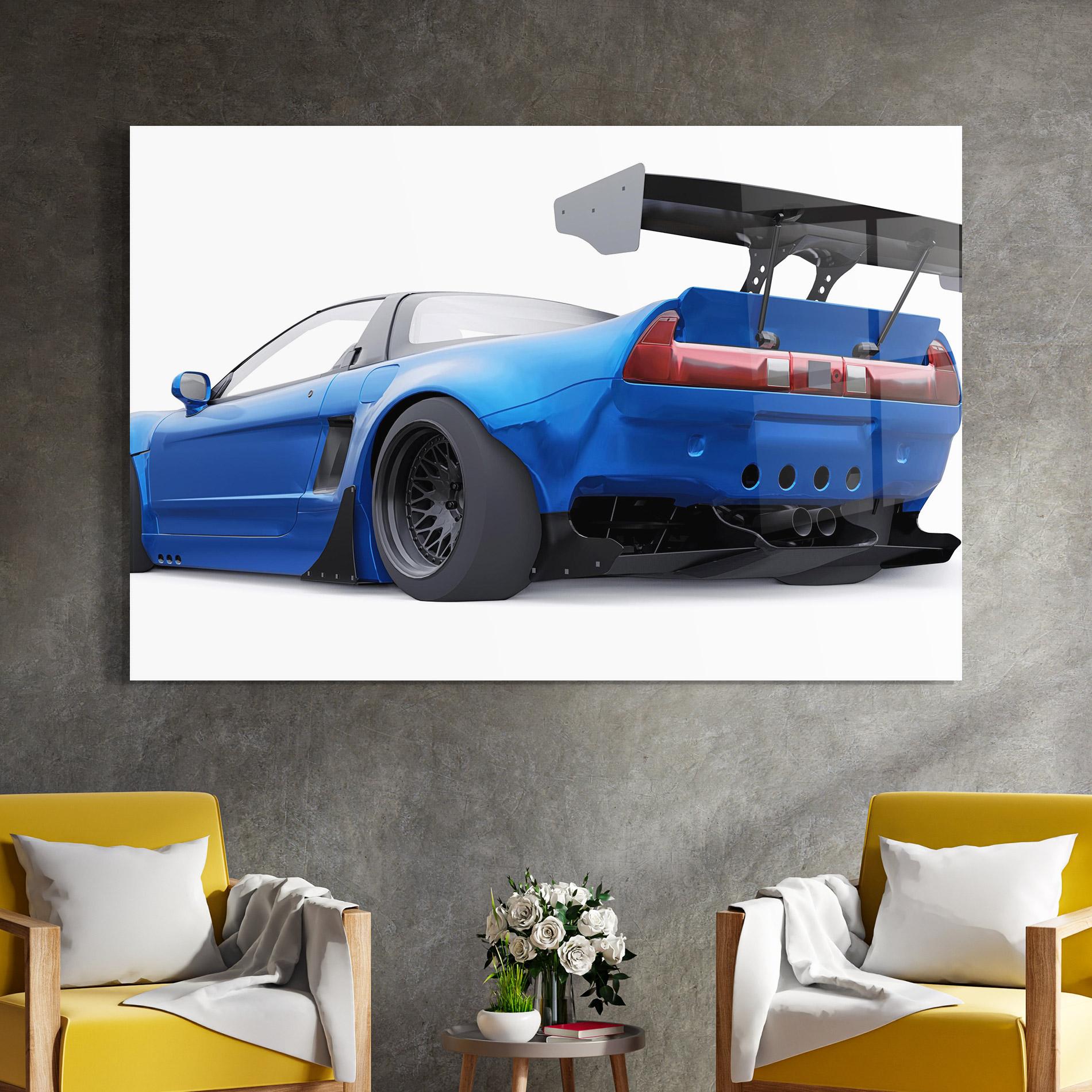 Glasbild Blue Tuned Nsx mockup 4