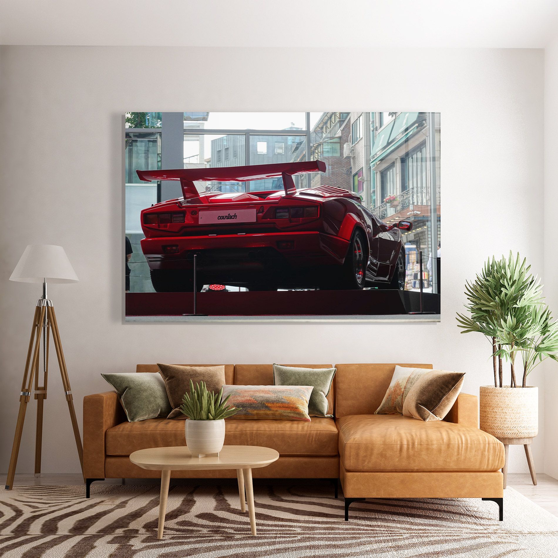 Red Countach Rear mockup 7